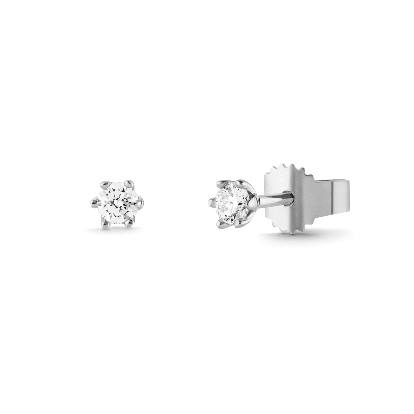 Ohrringe Diamant zus. ca. 0,15 ct. 585er Weißgold In Love Solitär Ohrringe Diamant zus. ca. 0,15 ct. 585er Weißgold In Love Solitär