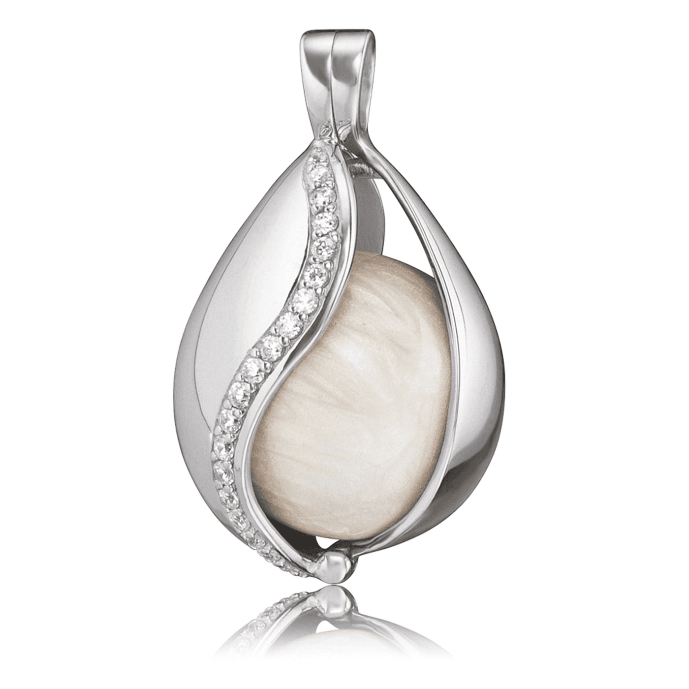 Klangkugel Zirkonia 925er Silber Klangkugel Zirkonia 925er Silber