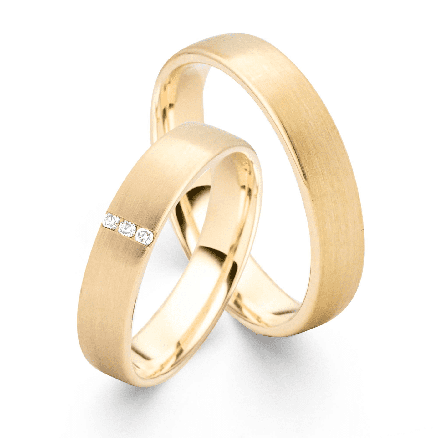 Trauring ca. 0,03 ct. 585er Gelbgold Nizza Trauring ca. 0,03 ct. 585er Gelbgold Nizza