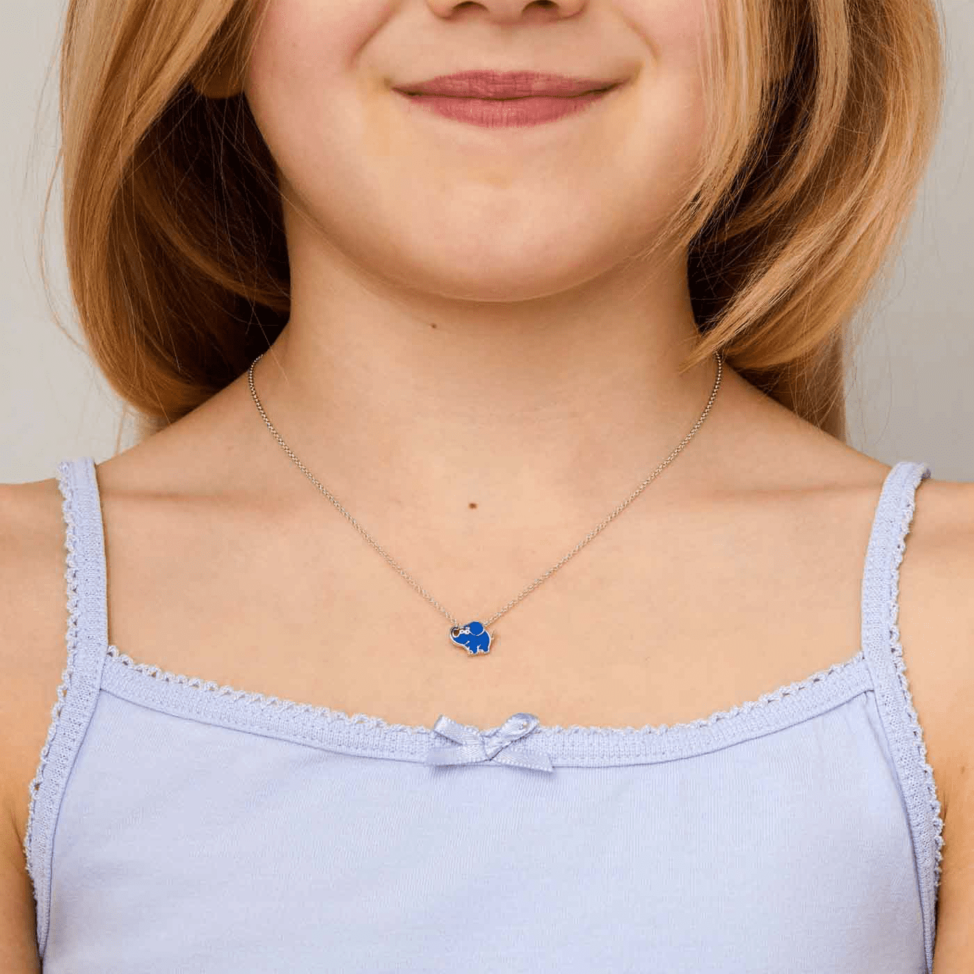 Kette 925er Silber Elefant Neugierig