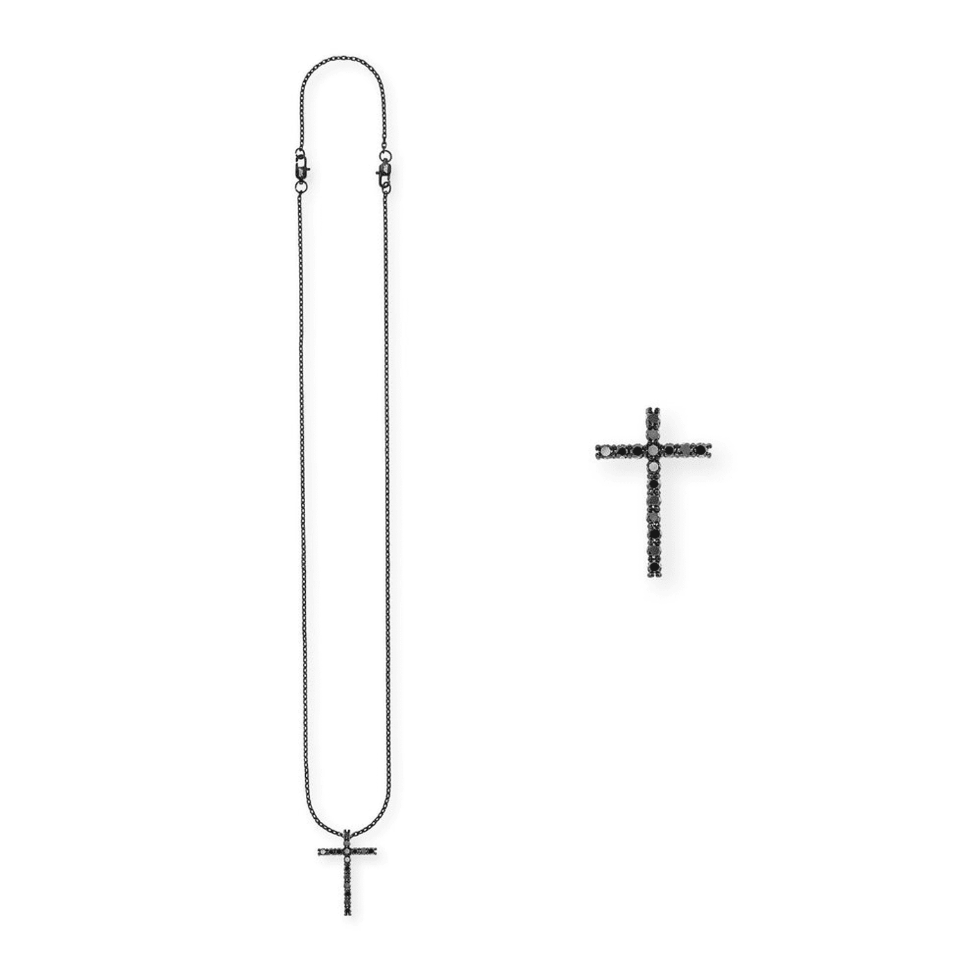 Kette Zirkonia Edelstahl schwarz Francesco Kette Zirkonia Edelstahl schwarz Francesco