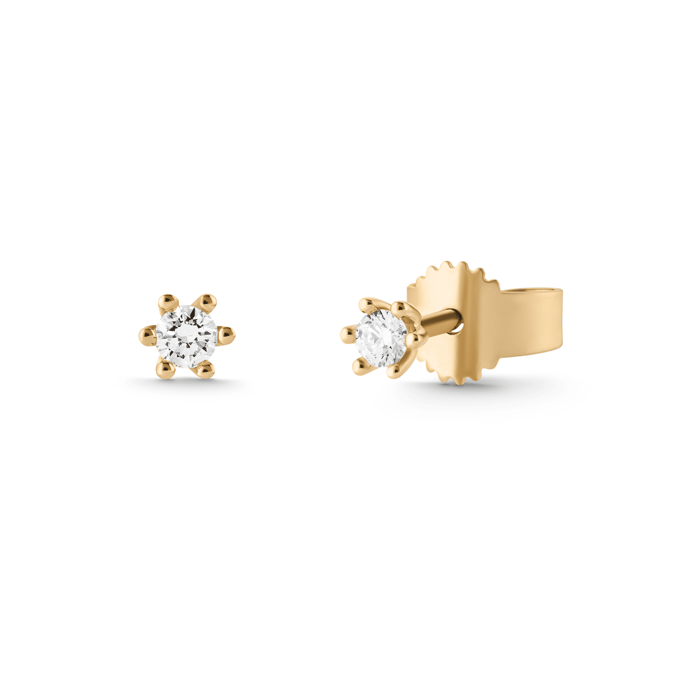 Ohrringe Diamant zus. ca. 0,10 ct. 333er Gelbgold Select Solitär Ohrringe Diamant zus. ca. 0,10 ct. 333er Gelbgold Select Solitär