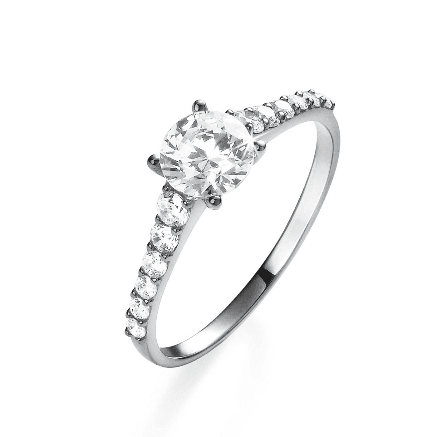 Ring Zirkonia 333er Weißgold  Ring Zirkonia 333er Weißgold