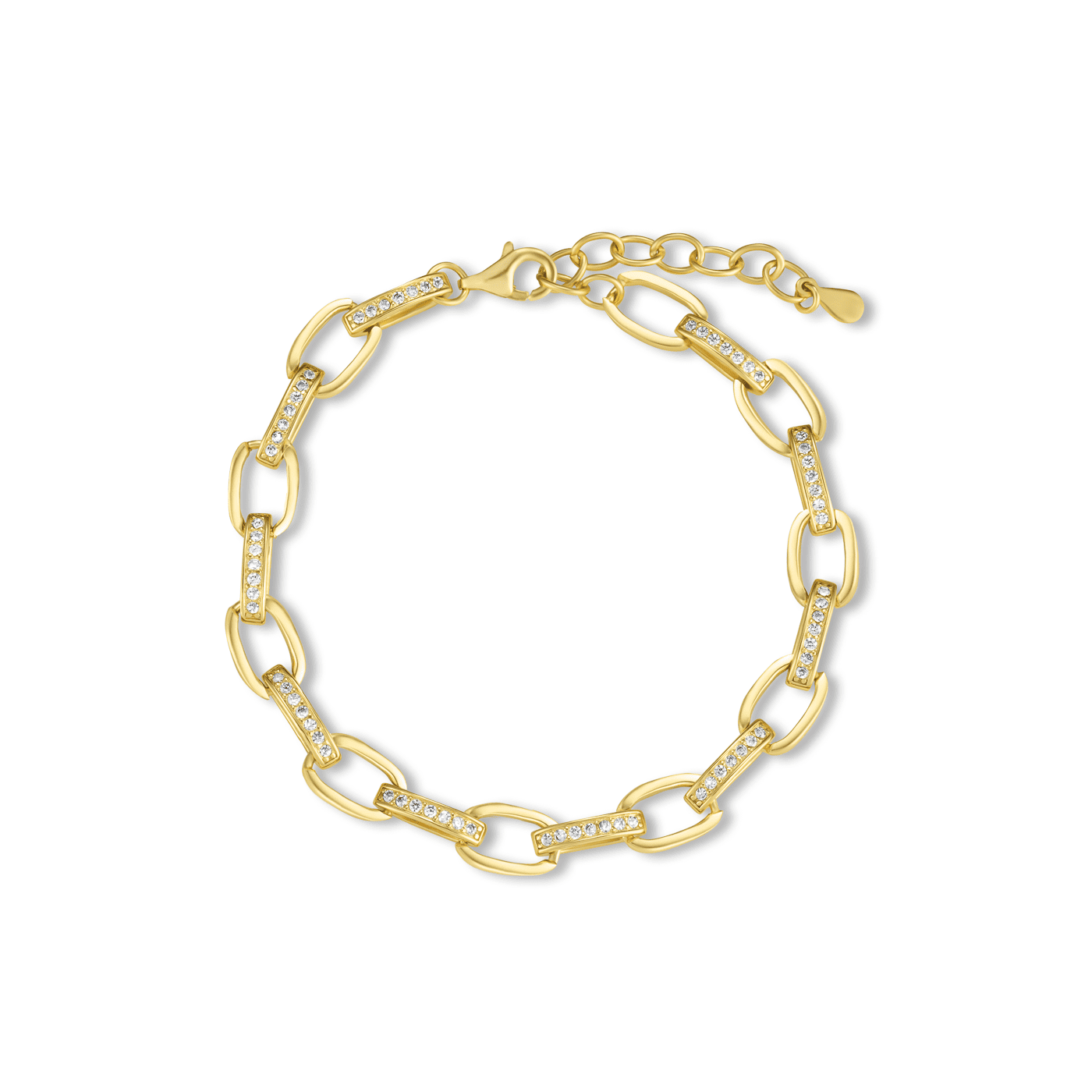 Armband Zirkonia 925er Silber vergoldet