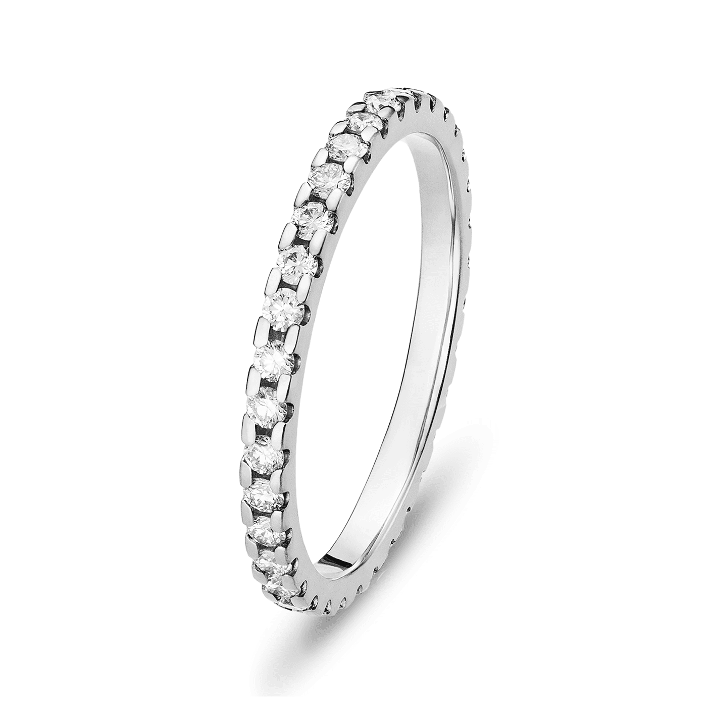Trauring zus. ca. 0,50 ct. 585er Weißgold Aspen Trauring zus. ca. 0,50 ct. 585er Weißgold Aspen