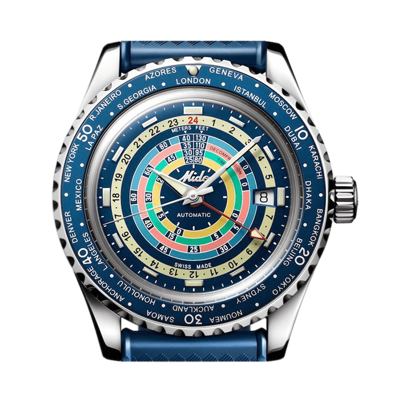 Decompression Worldtimer Automatik Uhr