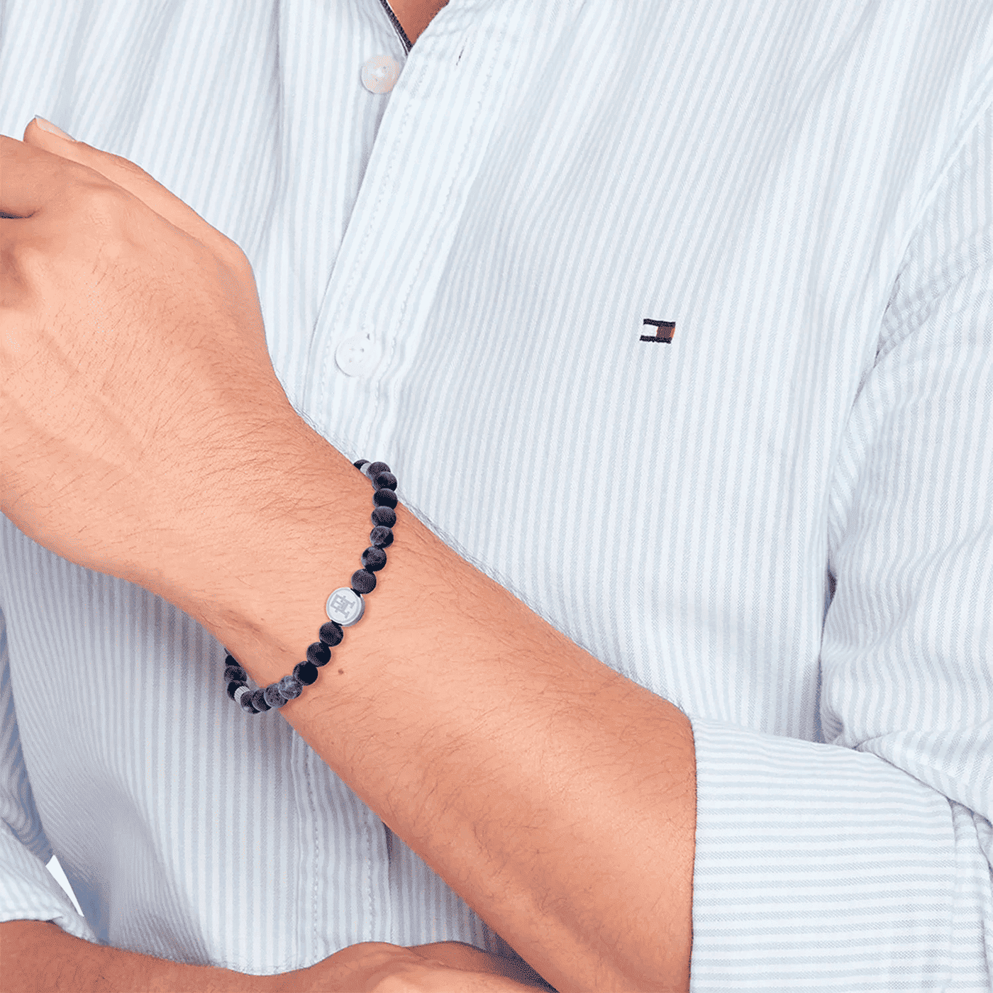 Armband Sodalith Edelstahl TH 85 - Men beads Armband Sodalith Edelstahl TH 85 - Men beads