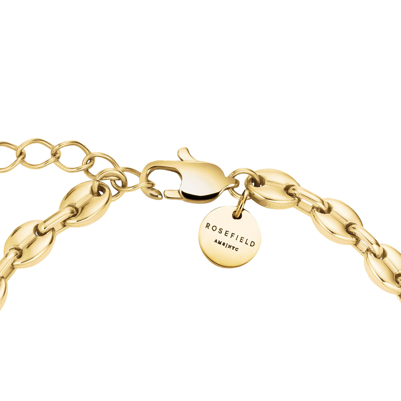 Kette Edelstahl gelb vergoldet Coffee Bean Kette Edelstahl gelb vergoldet Coffee Bean