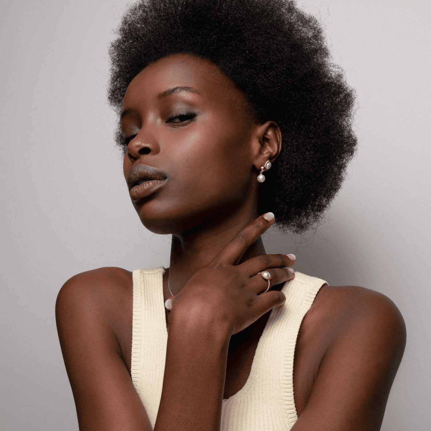 Ohrringe Perlmutt 925er Silber bicolor  Ohrringe Perlmutt 925er Silber bicolor