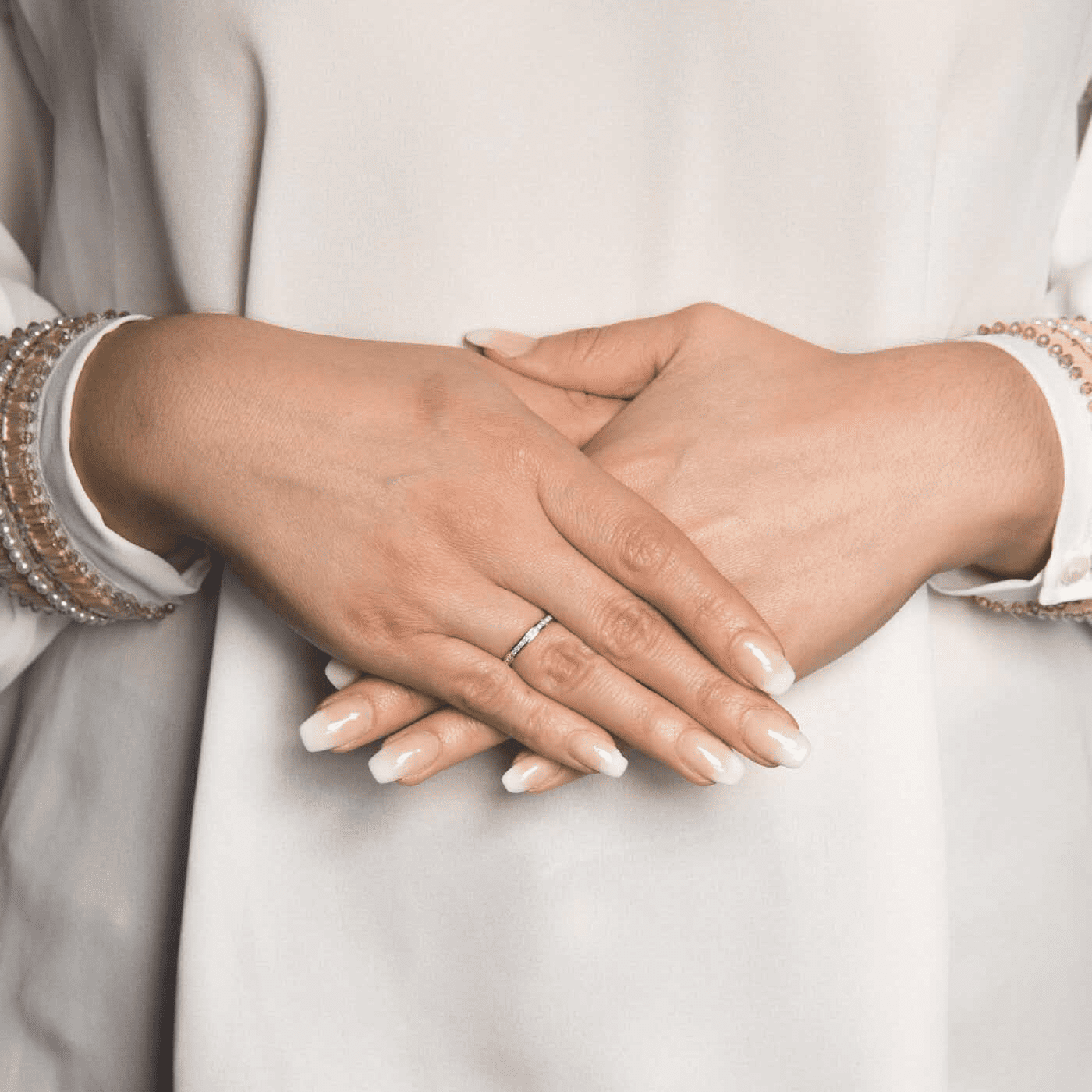 Ring Diamant zus. ca. 0,05 ct. 375er Weißgold