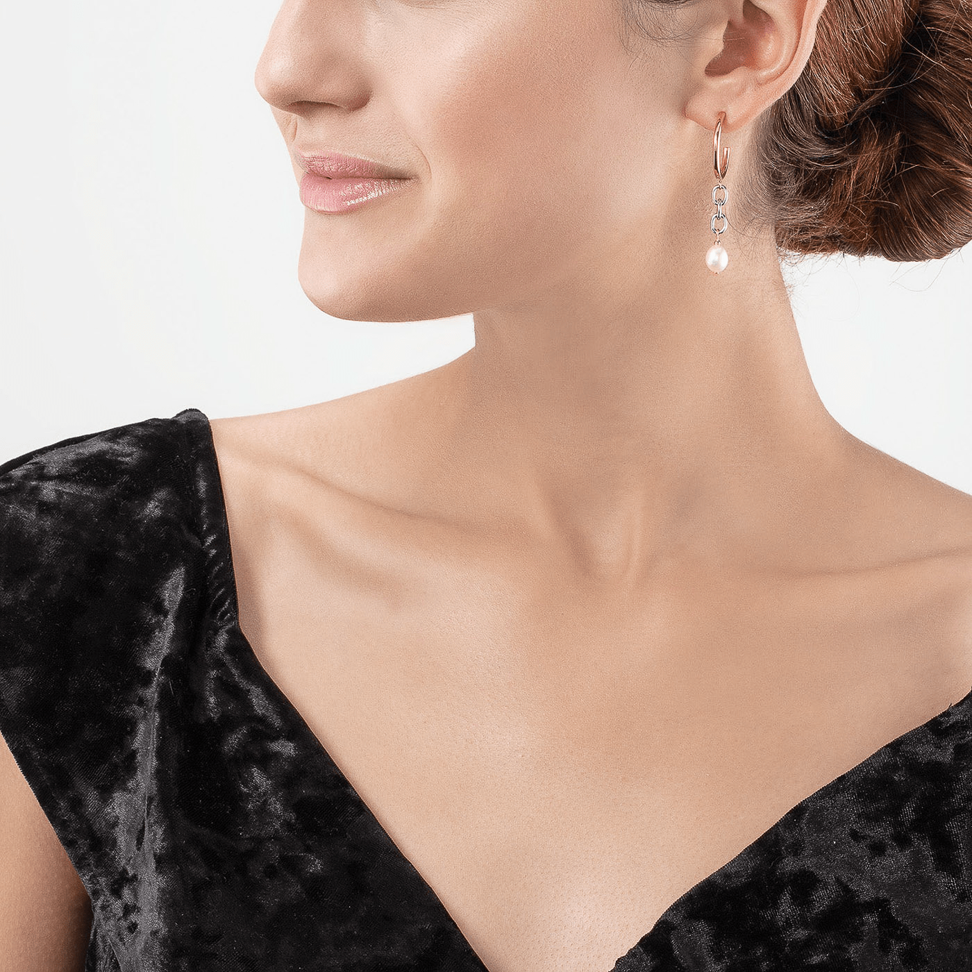 Ohrringe Edelstahl bicolor