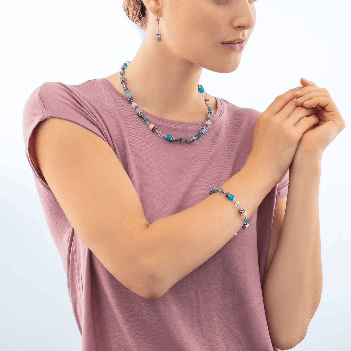 Armband Swarovski® Kristall Edelstahl GeoCube®