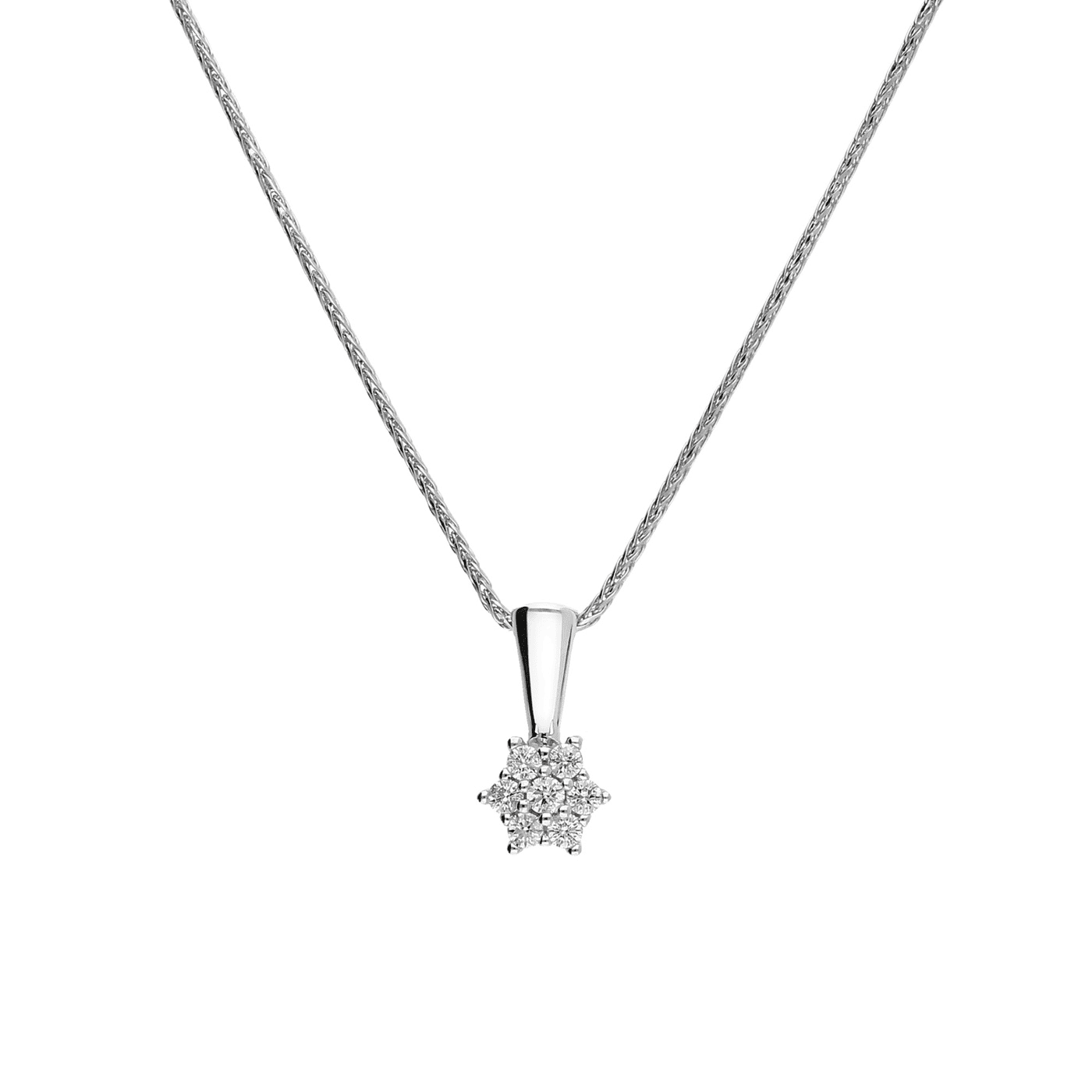 Kette Diamant zus. ca. 0,10 ct. 333er Weißgold Heide Kette Diamant zus. ca. 0,10 ct. 333er Weißgold Heide