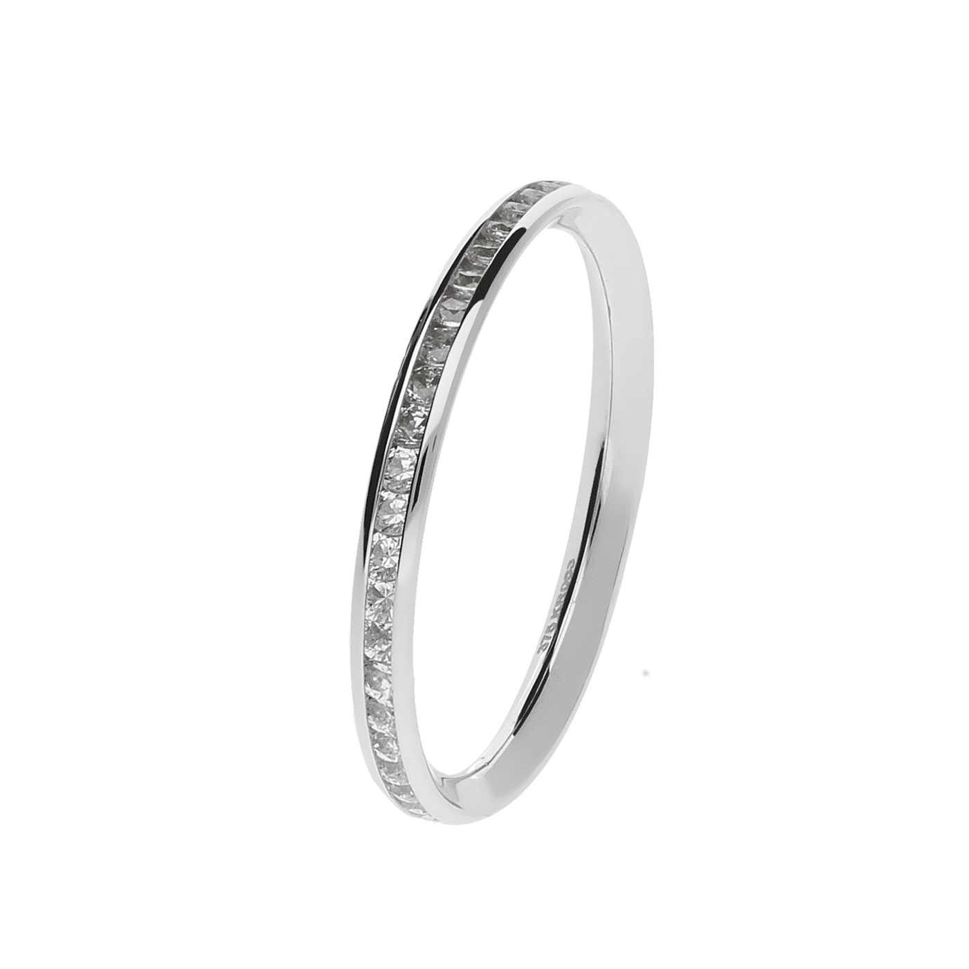 Ring Zirkonia 375er Weißgold 