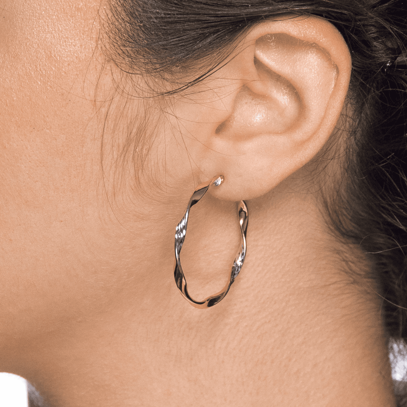 Creolen 375er Gelbgold rhodiniert Creolen 375er Gelbgold rhodiniert