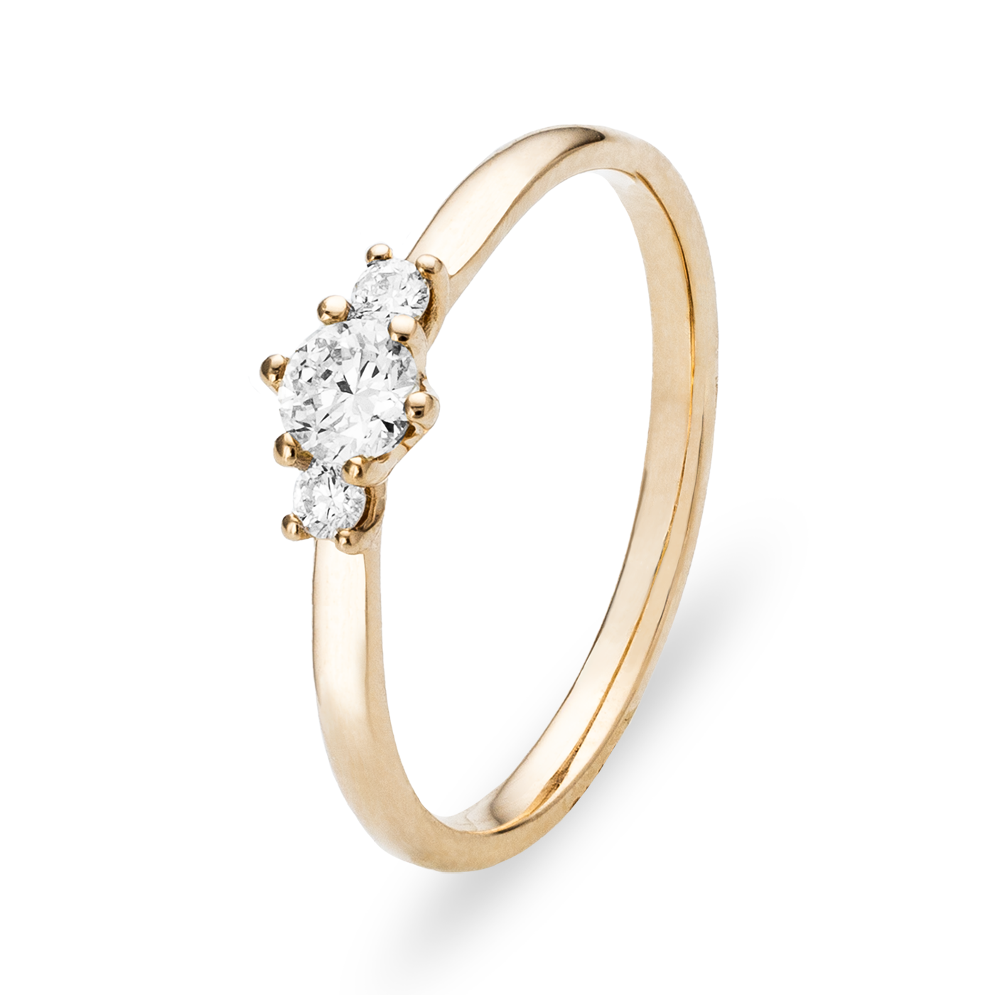 Ring Diamant zus. ca. 0,25 ct. 585er Gelbgold Rose Ring Diamant zus. ca. 0,25 ct. 585er Gelbgold Rose