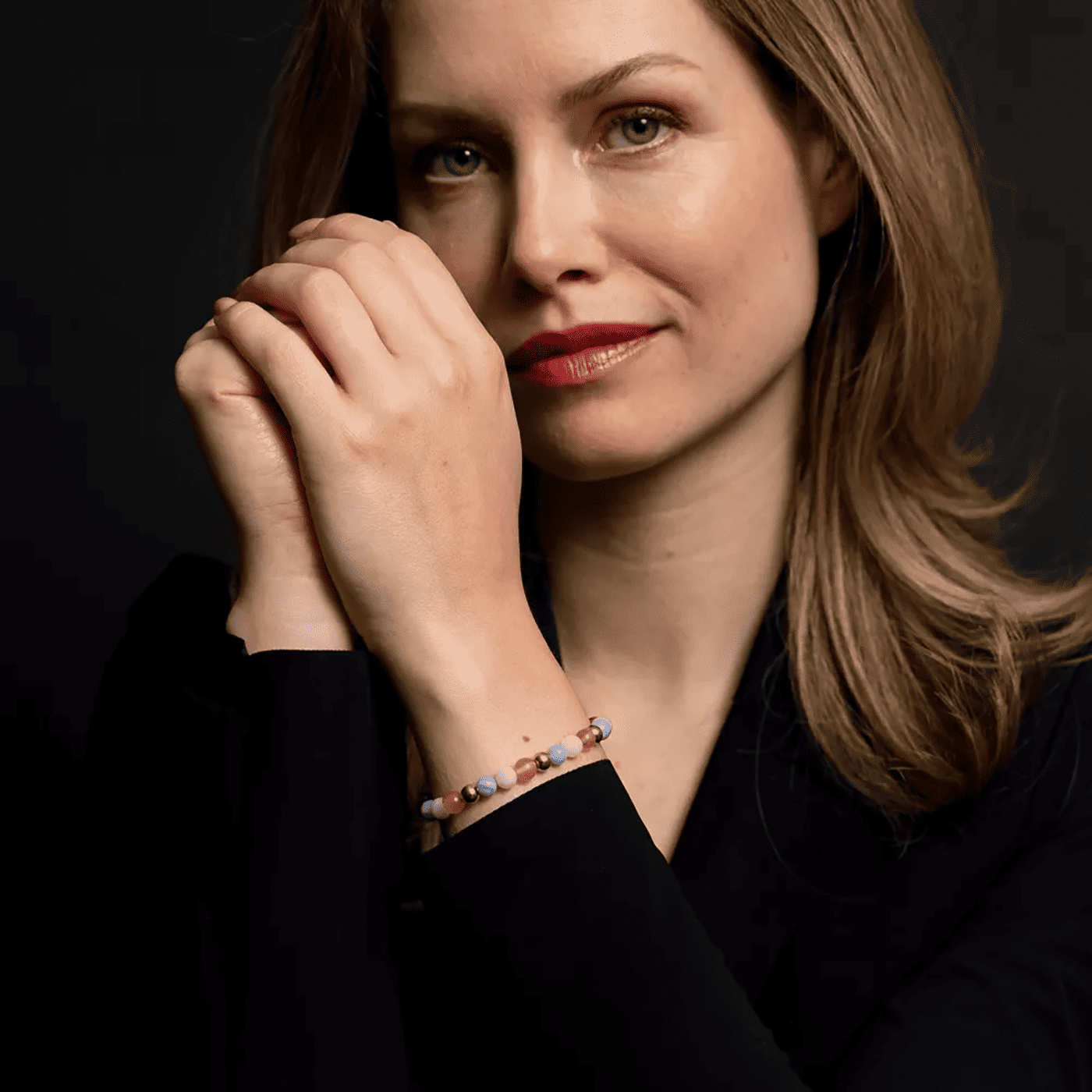 Armband Edelstahl gelb vergoldet Pink Summer Vibes Armband Edelstahl gelb vergoldet Pink Summer Vibes