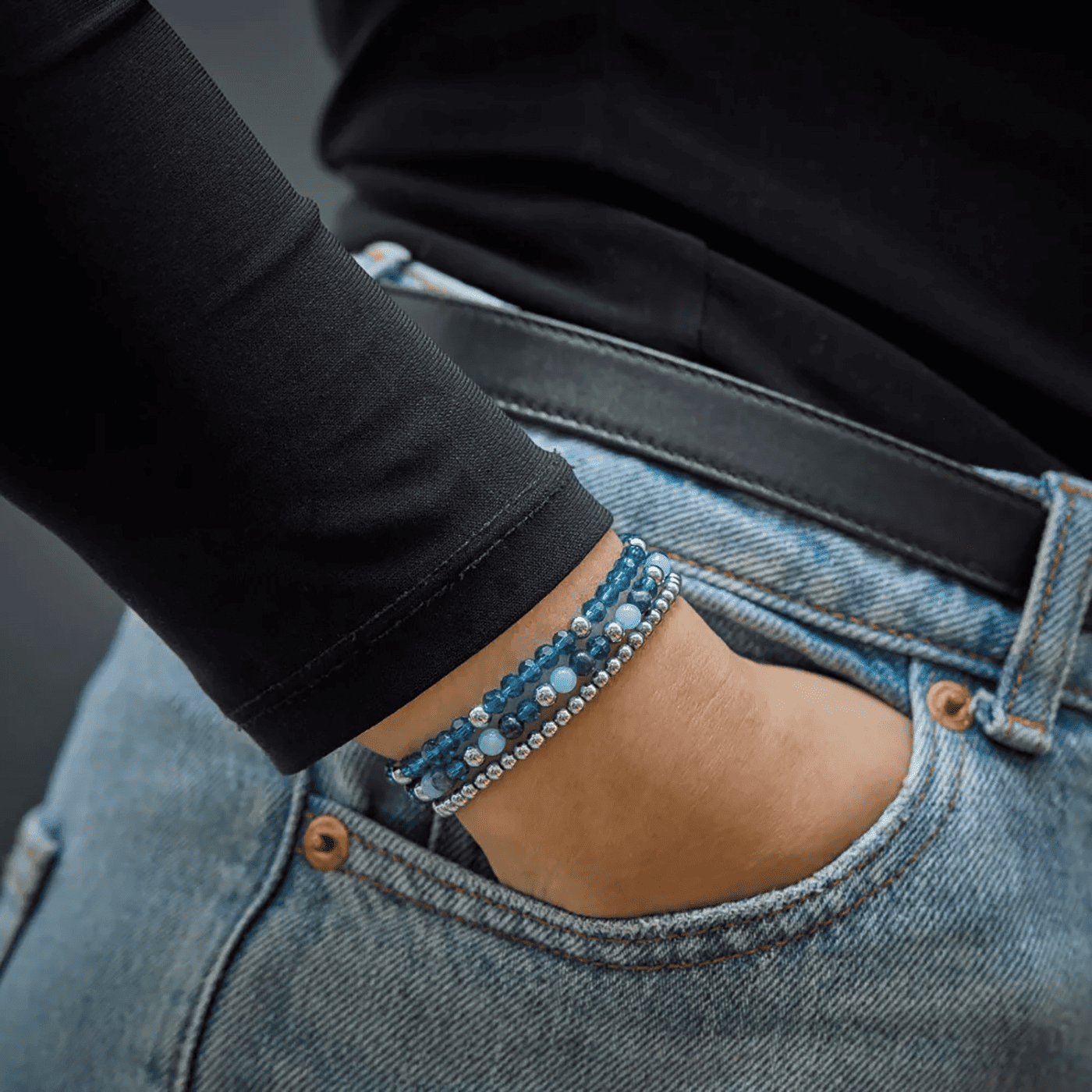 Armband Edelstahl Mix Blue Summer Glam Rocks