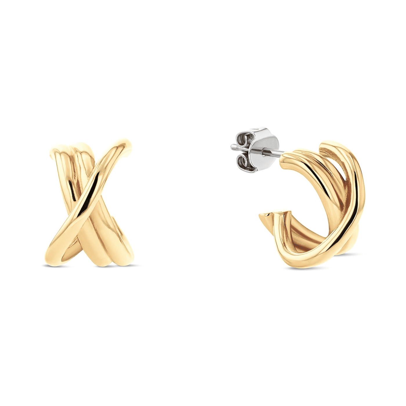 Ohrringe Edelstahl gelb vergoldet Nautical Knot Ohrringe Edelstahl gelb vergoldet Nautical Knot