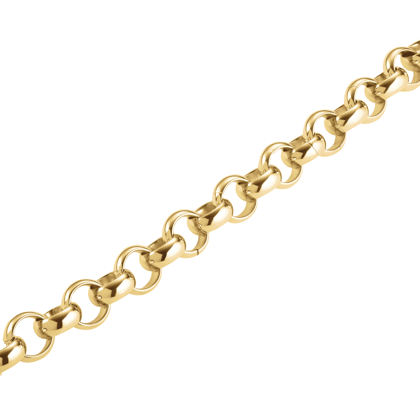 Armband Edelstahl gelb vergoldet Chunky Roll