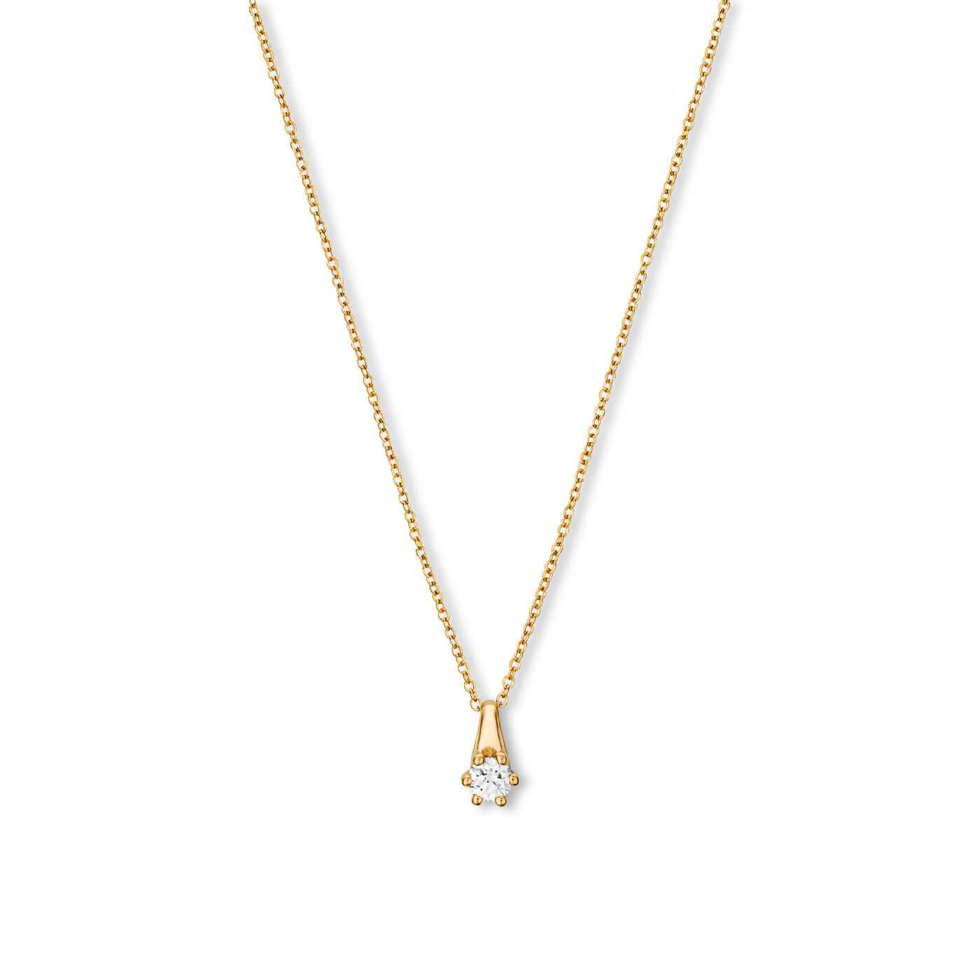 Kette Diamant ca. 0,05 ct. 333er Gelbgold Pure Solitär Kette Diamant ca. 0,05 ct. 333er Gelbgold Pure Solitär