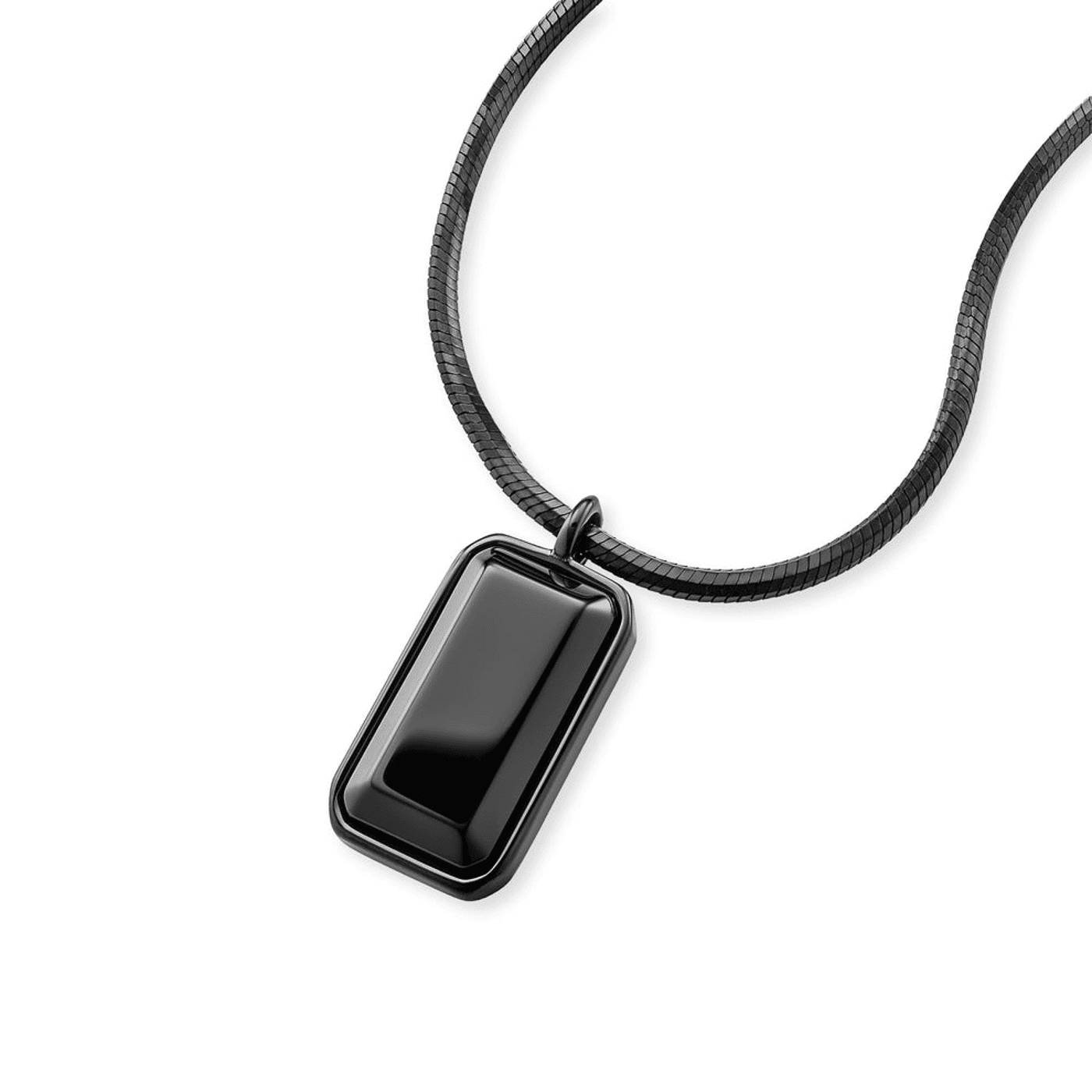 Kette Onyx Edelstahl schwarz Francesco Kette Onyx Edelstahl schwarz Francesco
