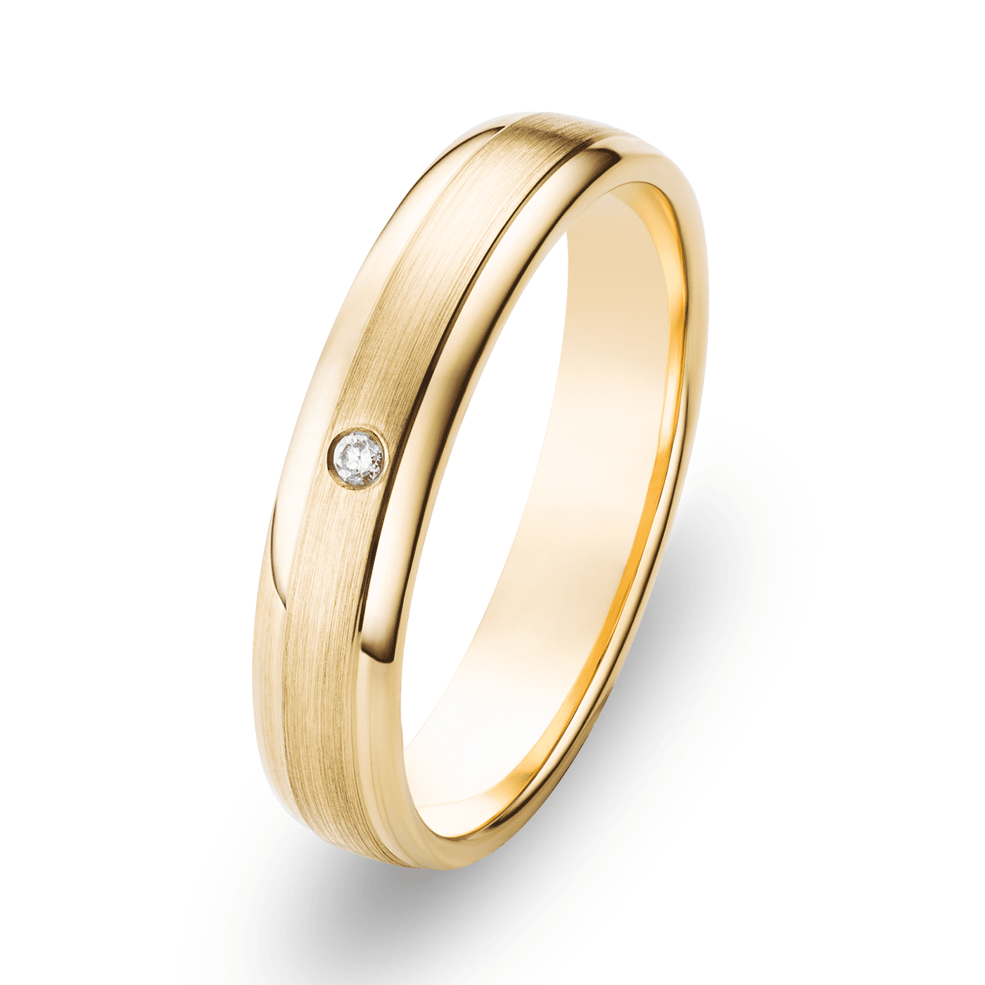 Trauring ca. 0,01 ct. 585er Gelbgold Dubai