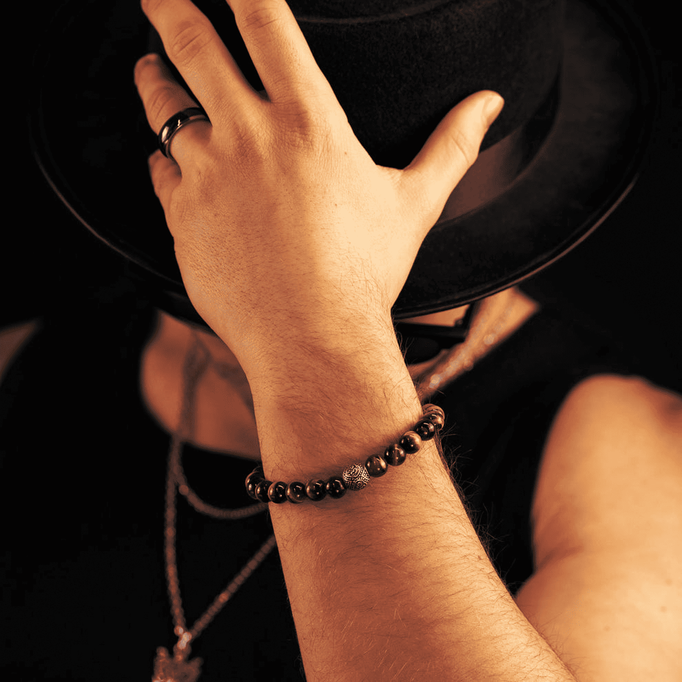 Edelsteinarmband Om Edelsteinarmband Om