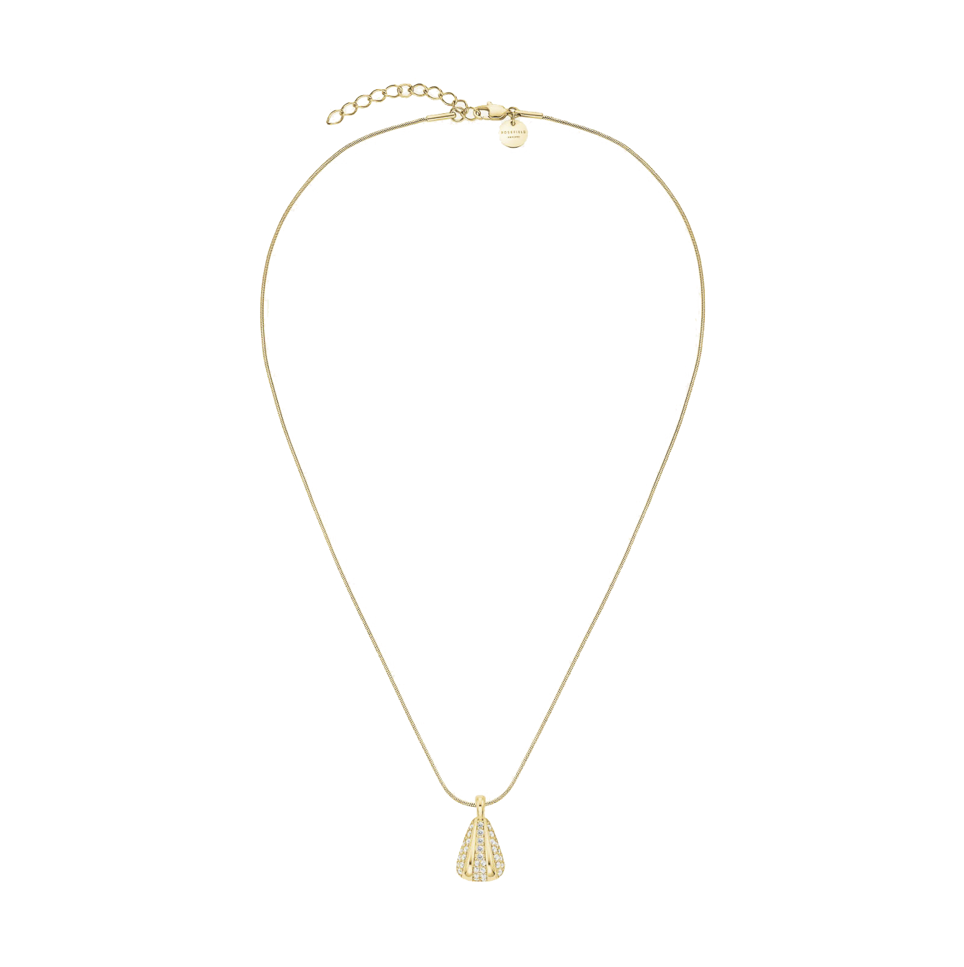 Kette Edelstahl gelb vergoldet Pavé Kette Edelstahl gelb vergoldet Pavé