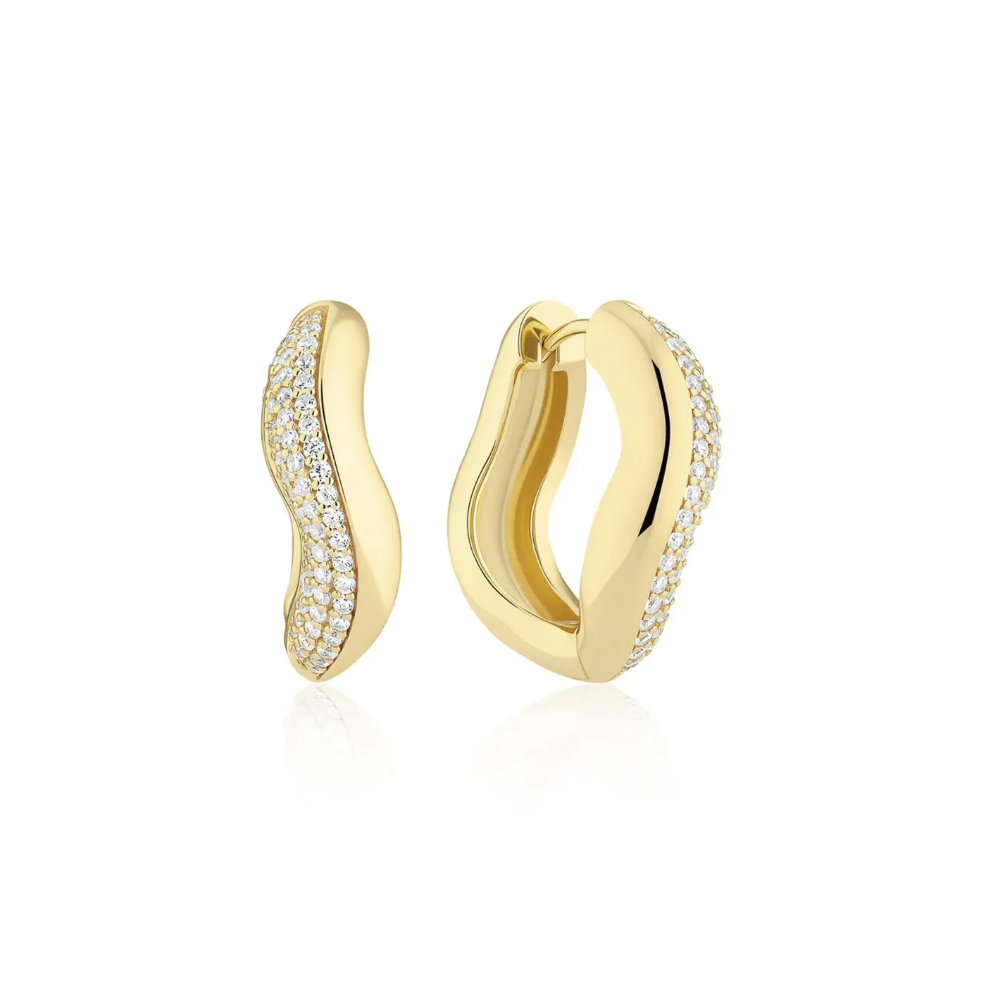 Ohrringe Zirkonia 925er Silber vergoldet Glorenza Ohrringe Zirkonia 925er Silber vergoldet Glorenza