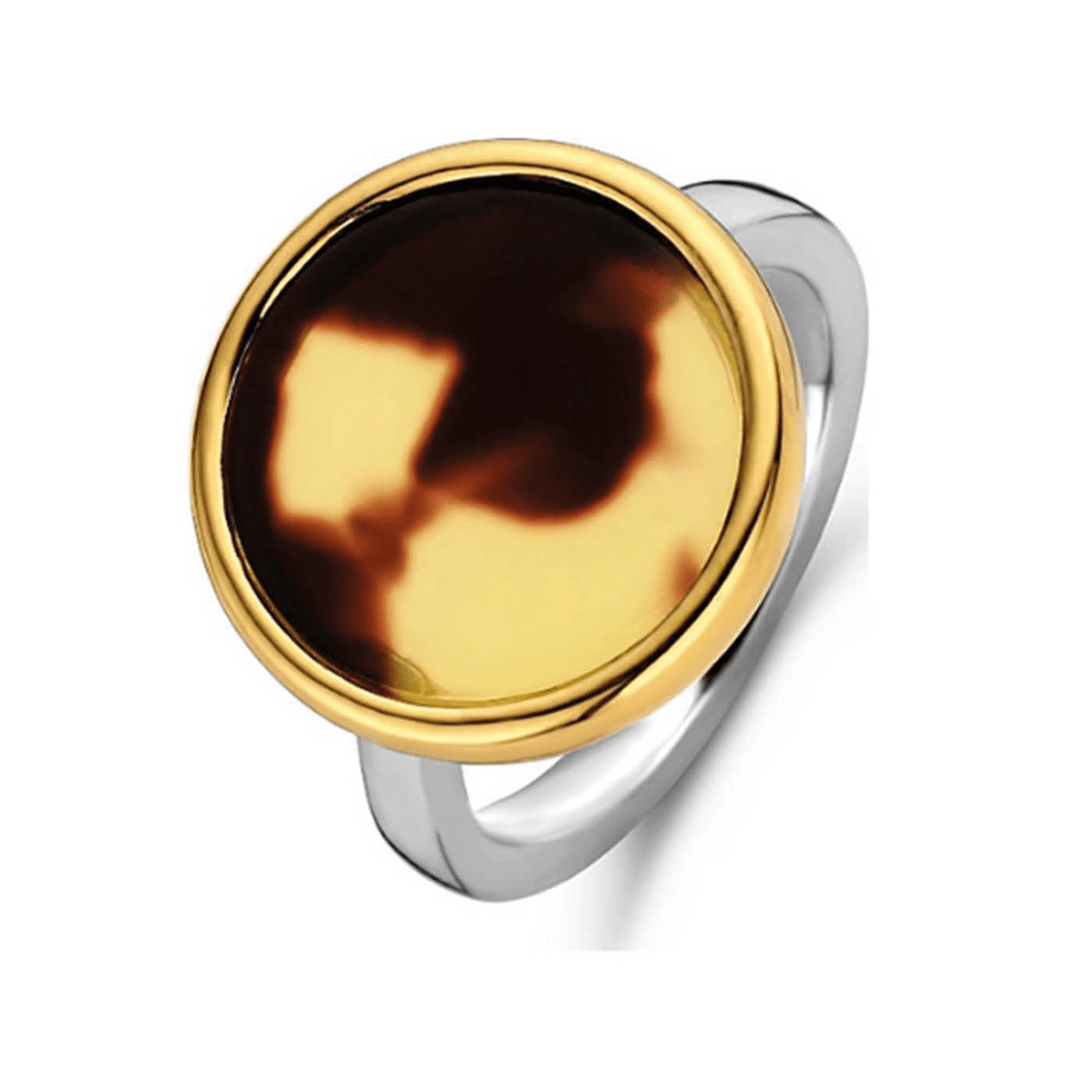 Ring Zirkonia 925er Silber bicolor Vintage Magic