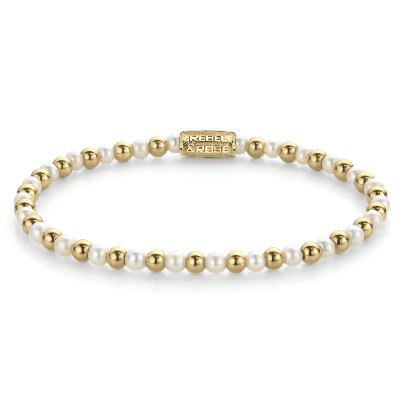 Armband Edelstahl gelb vergoldet Mix Pearl Gem Armband Edelstahl gelb vergoldet Mix Pearl Gem