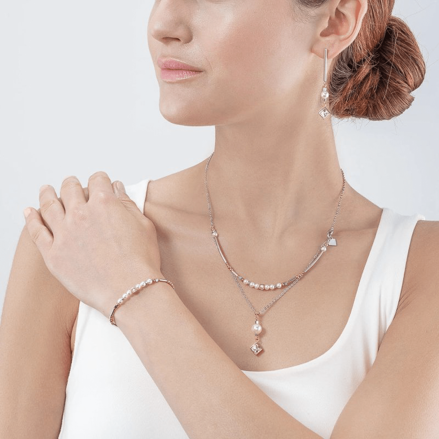 Kette Crystal Pearls by Swarovski Edelstahl