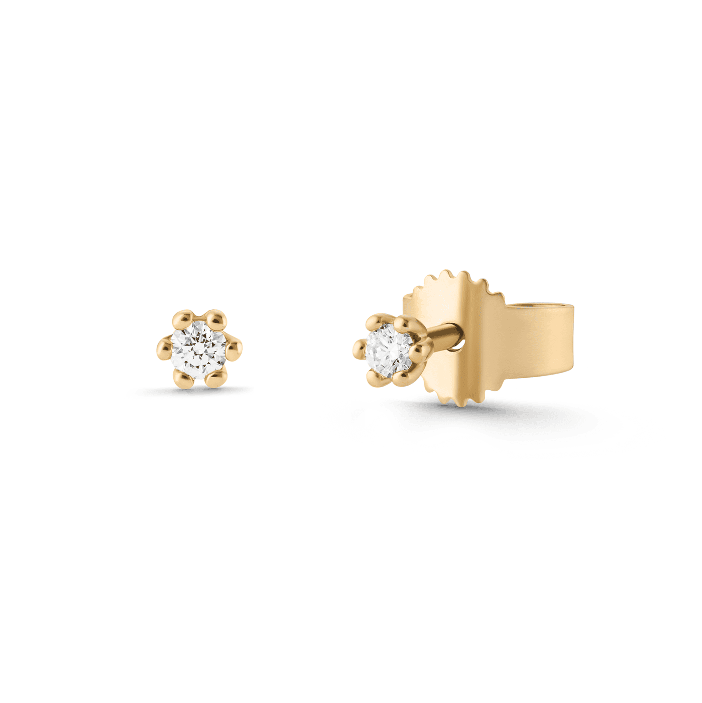 Ohrringe Diamant zus. ca. 0,05 ct. 333er Gelbgold Select Solitär Ohrringe Diamant zus. ca. 0,05 ct. 333er Gelbgold Select Solitär