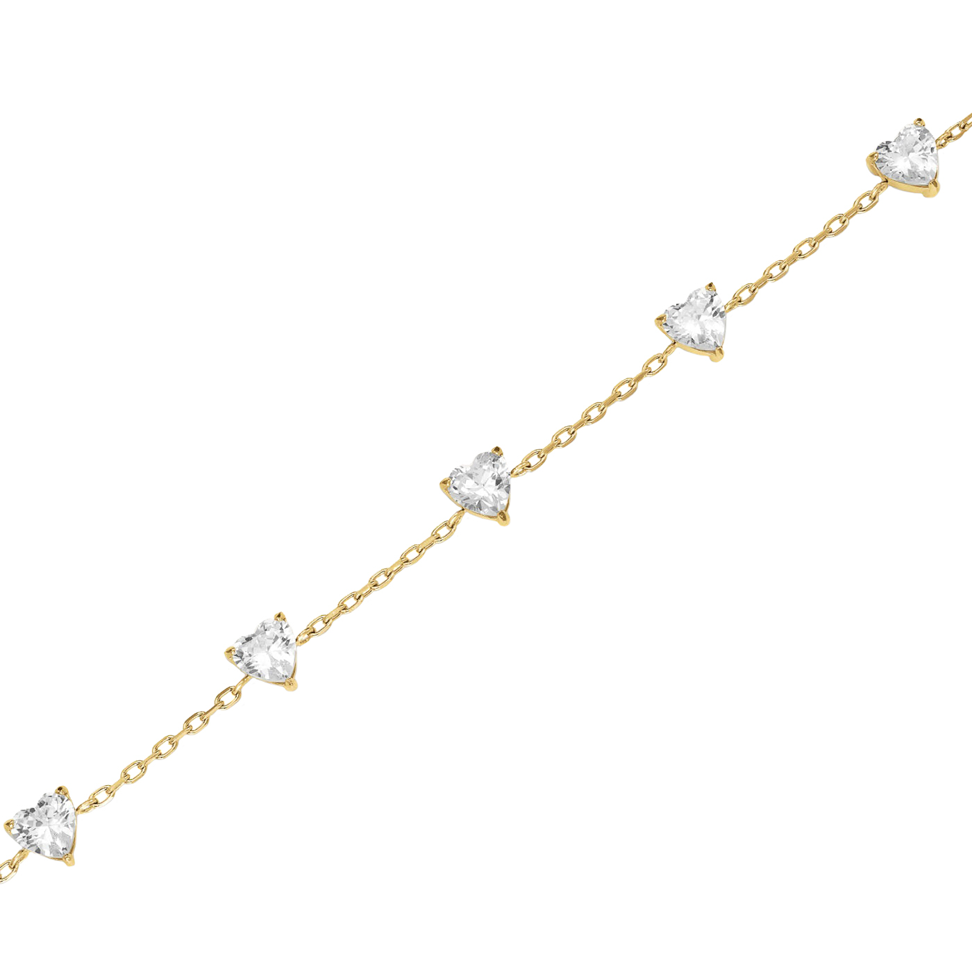 Armband Edelstahl gelb vergoldet Heart Armband Edelstahl gelb vergoldet Heart