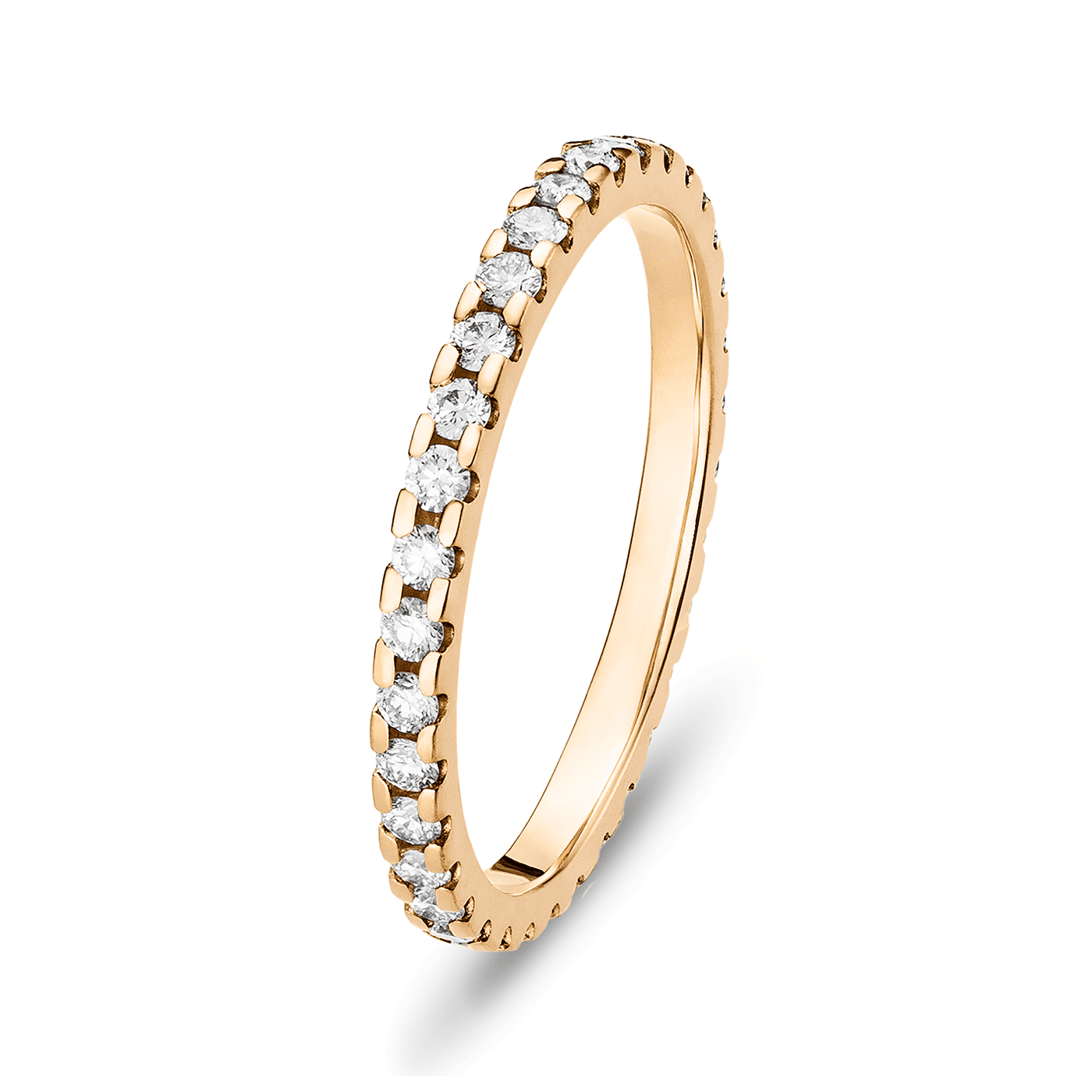 Trauring zus. ca. 0,50 ct. 585er Gelbgold Los Angeles Trauring zus. ca. 0,50 ct. 585er Gelbgold Los Angeles