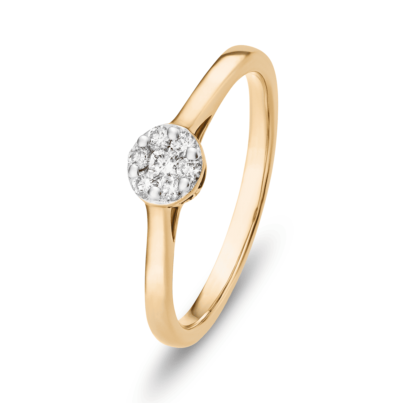 Ring Diamant zus.ca. 0,15 ct. 585er Gelbgold Calendula Ring Diamant zus.ca. 0,15 ct. 585er Gelbgold Calendula