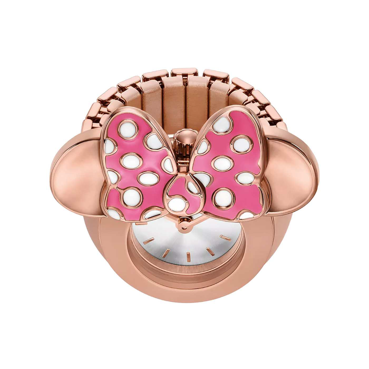 Ringuhr Edelstahl rosé vergoldet Mickey Mouse and Friends Ringuhr Edelstahl rosé vergoldet Mickey Mouse and Friends