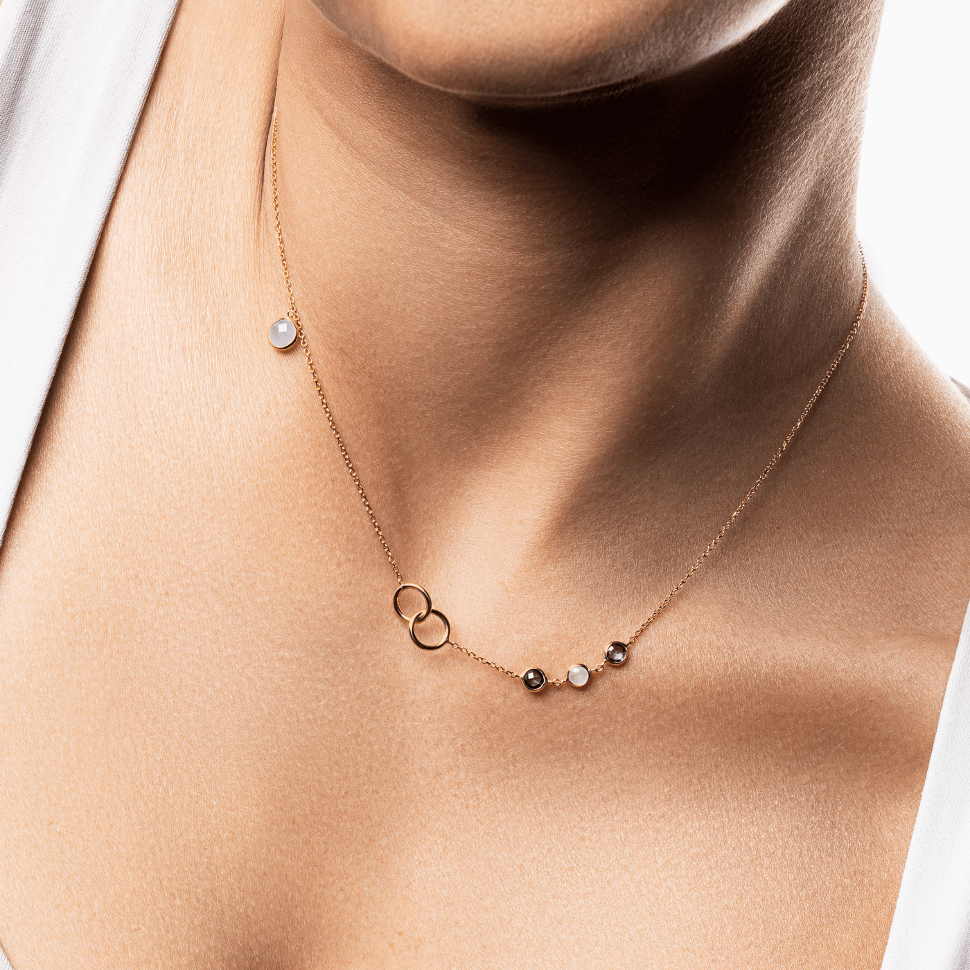 Edelsteinkette Blautopas 375er Gelbgold Edelsteinkette Blautopas 375er Gelbgold