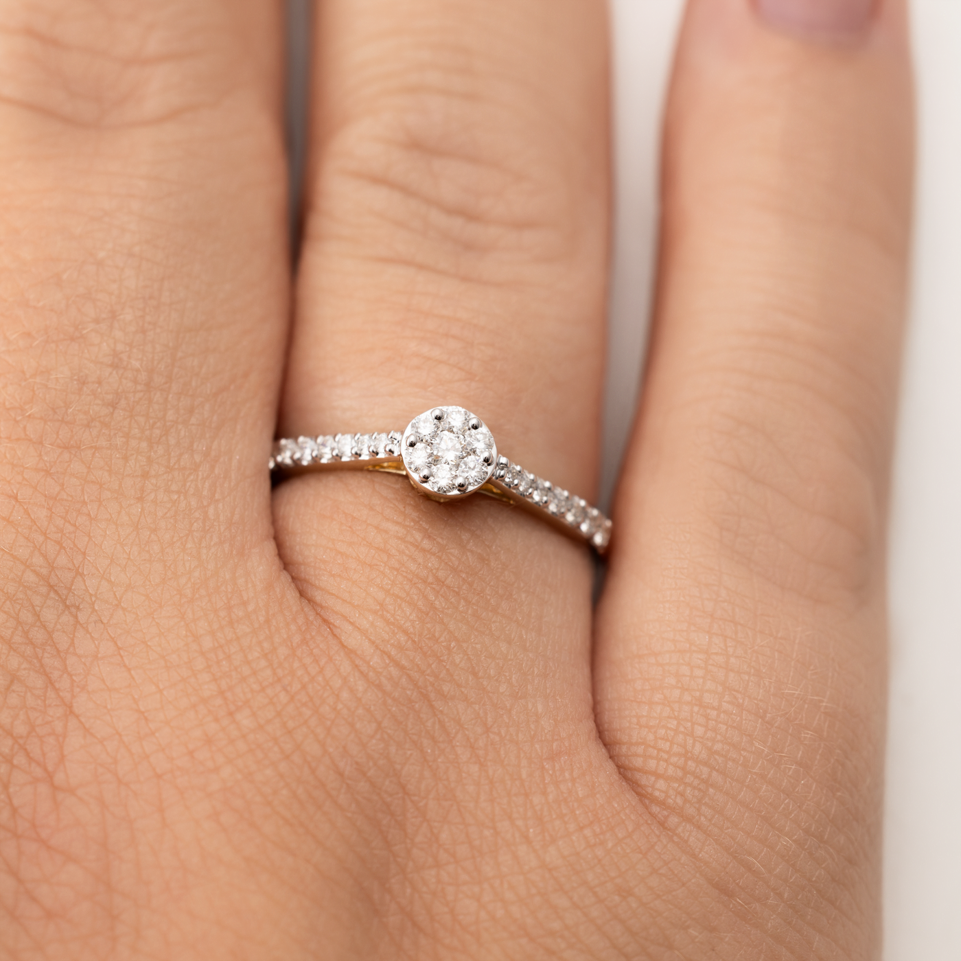 Ring Diamant zus.ca. 0,30 ct. 585er Gelbgold Margerita