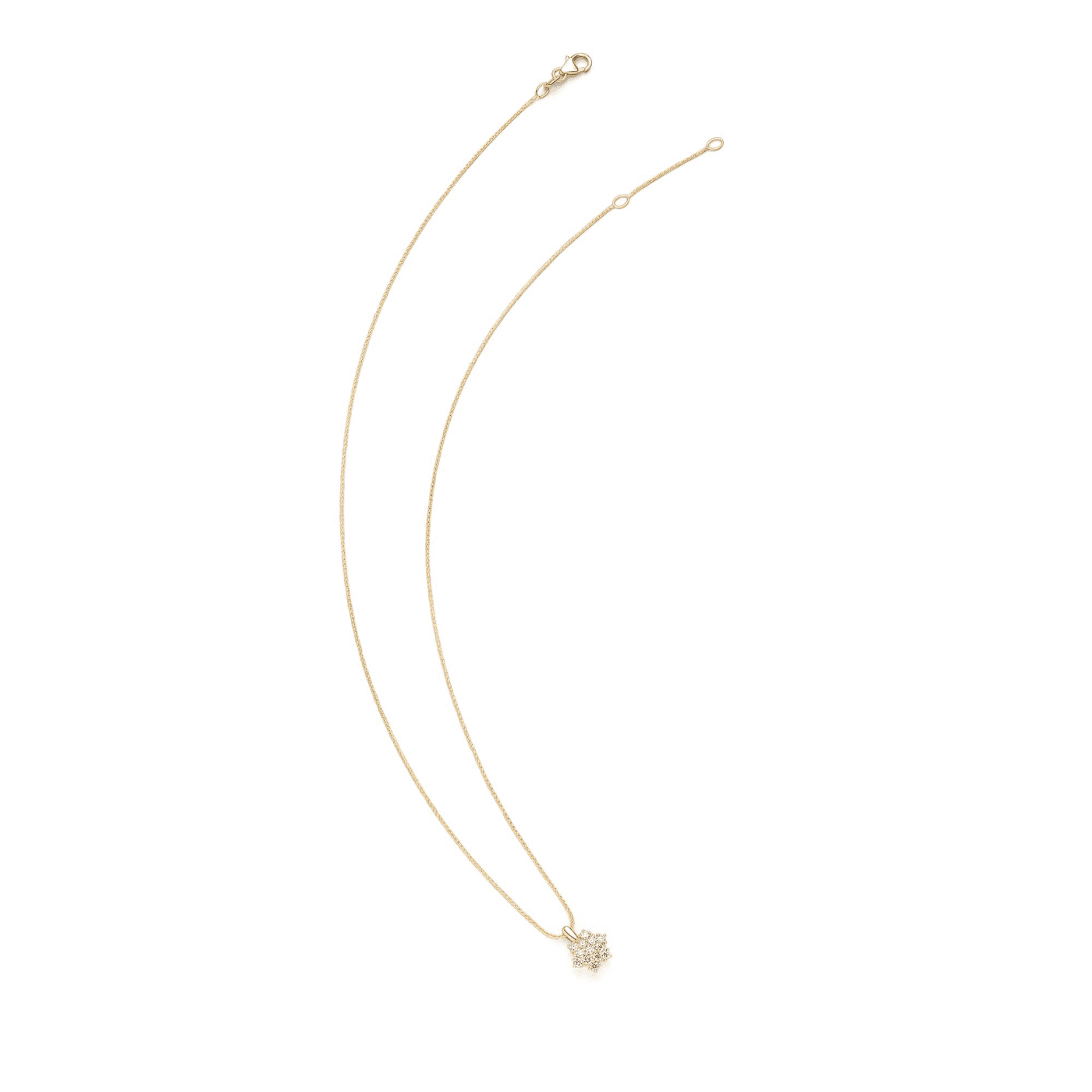 Kette Diamant zus. ca. 0,30 ct. 585er Gelbgold Rosa