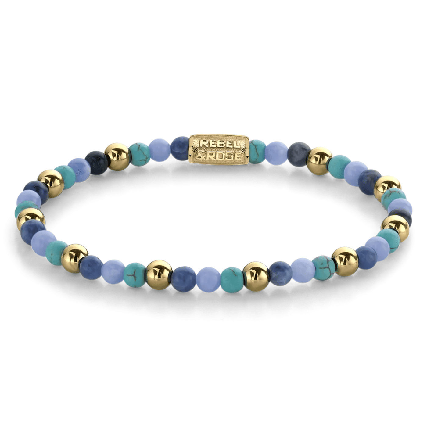 Armband Edelstahl gelb vergoldet Winter Blues Armband Edelstahl gelb vergoldet Winter Blues