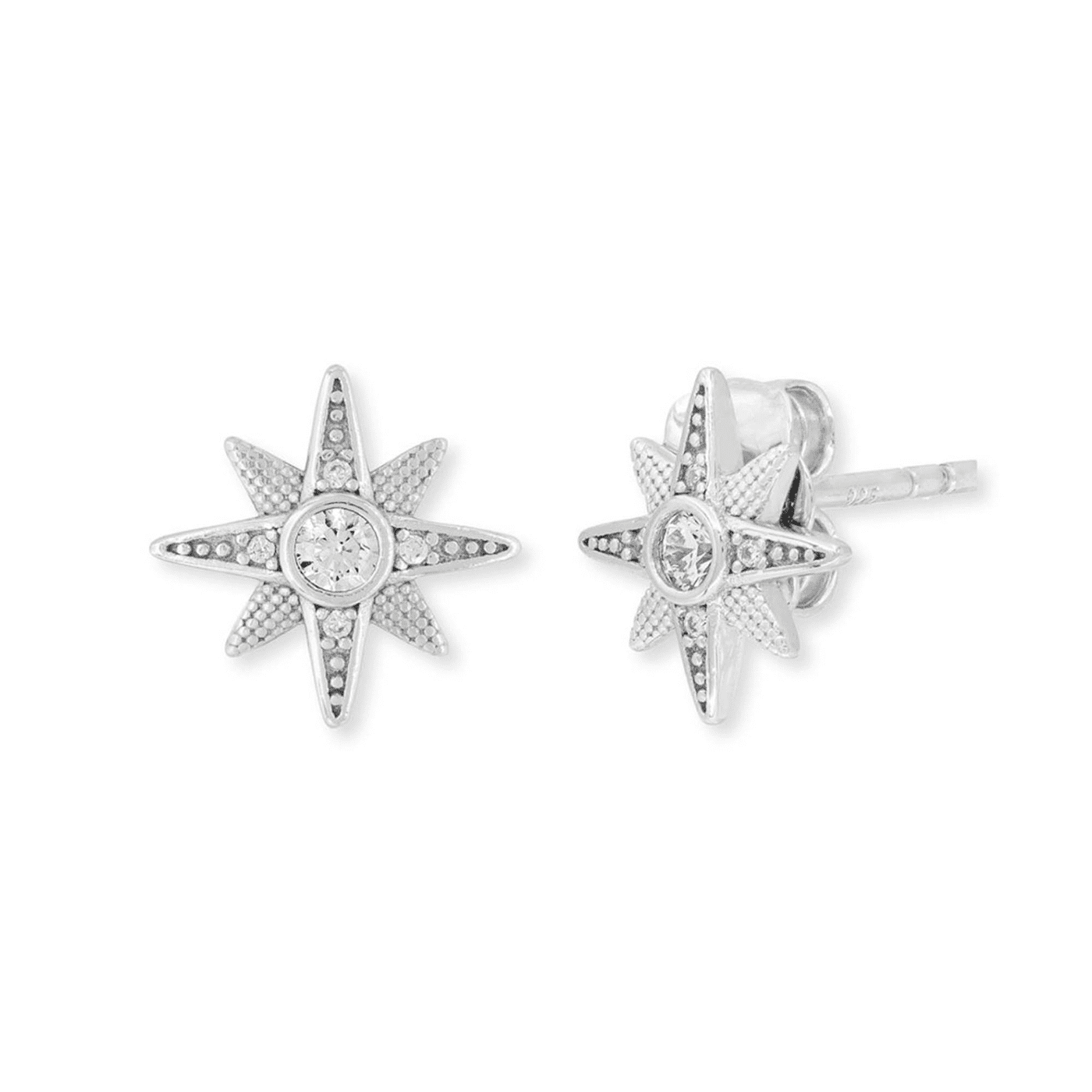 Ohrringe Zirkonia 925er Silber New Star Ohrringe Zirkonia 925er Silber New Star