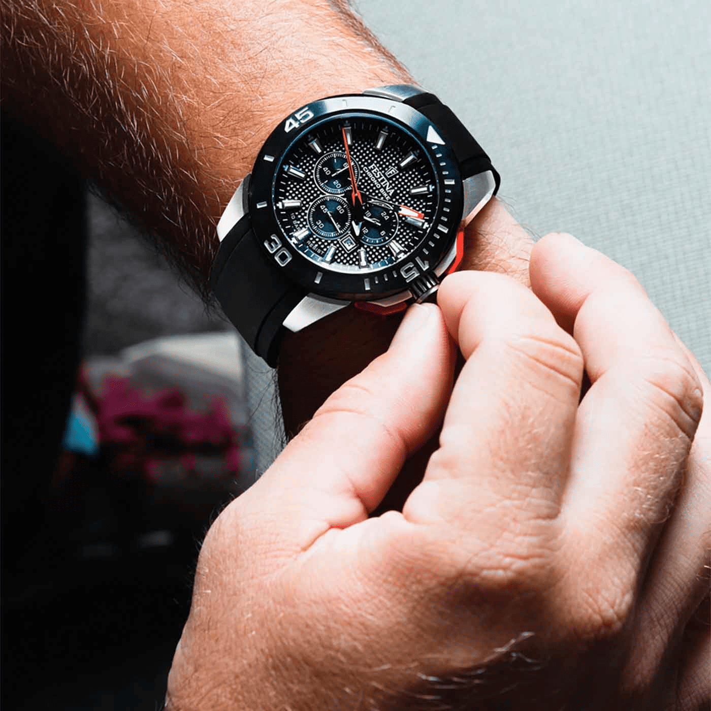 Chrono Bike Quarz Uhr