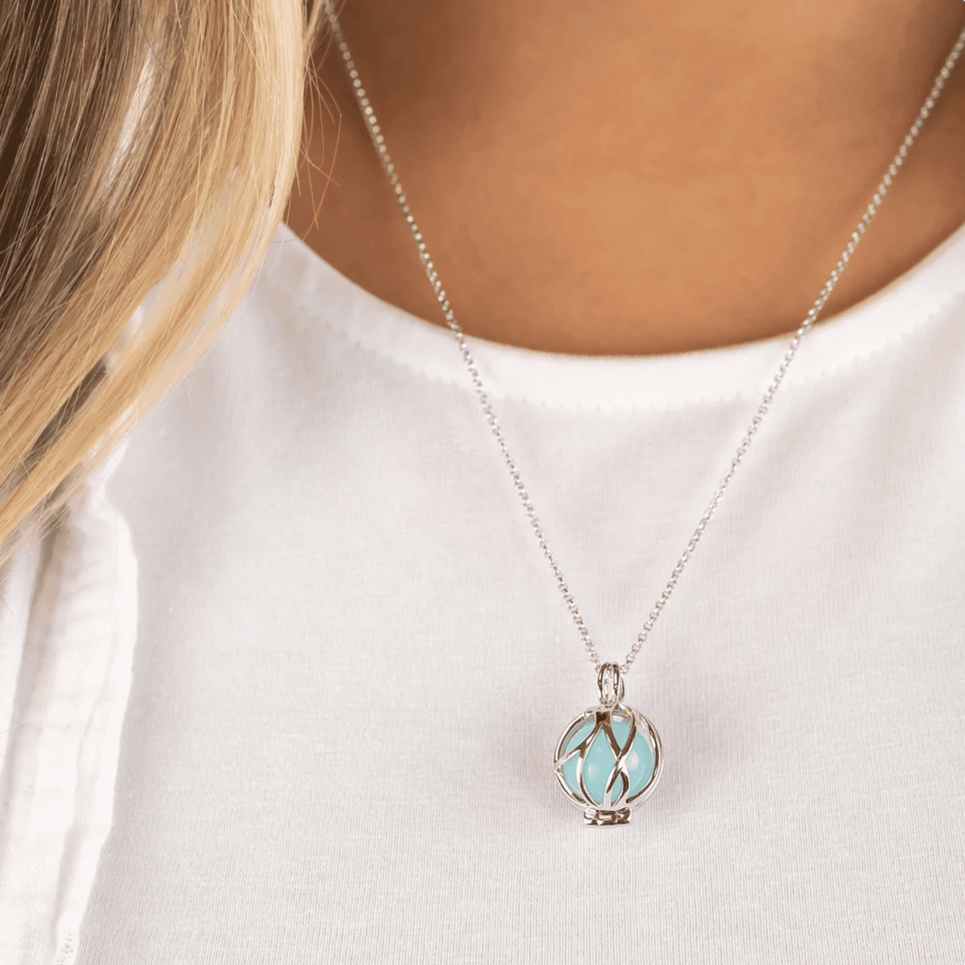 Edelsteinkette 925er Silber Healing Stone