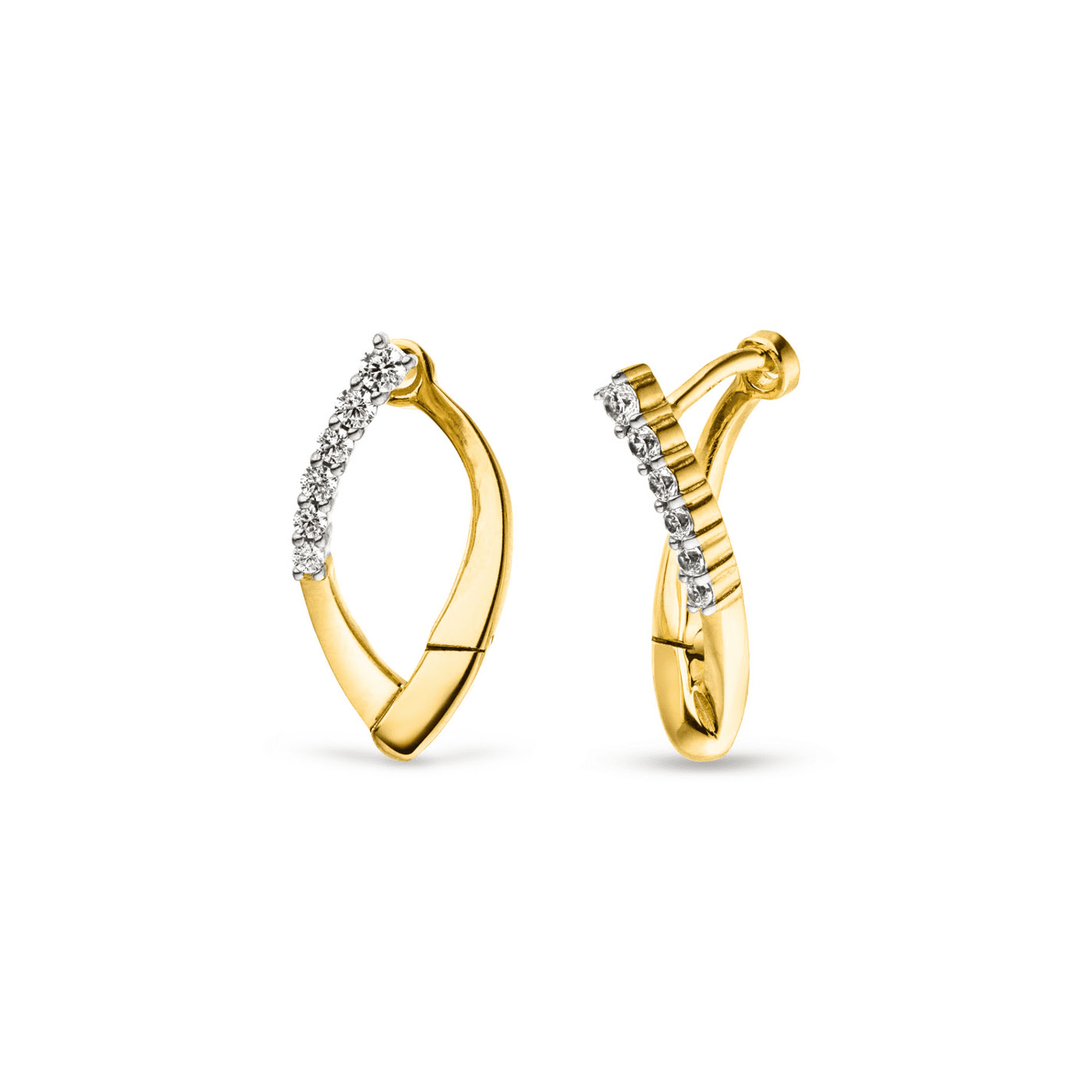 Ohrringe Zirkonia 333er Gelbgold  Ohrringe Zirkonia 333er Gelbgold