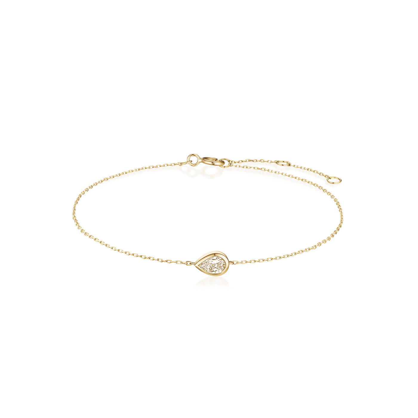 Armband syn. Diamant 0,166ct. 585er Gelbgold Marquise Armband syn. Diamant 0,166ct. 585er Gelbgold Marquise