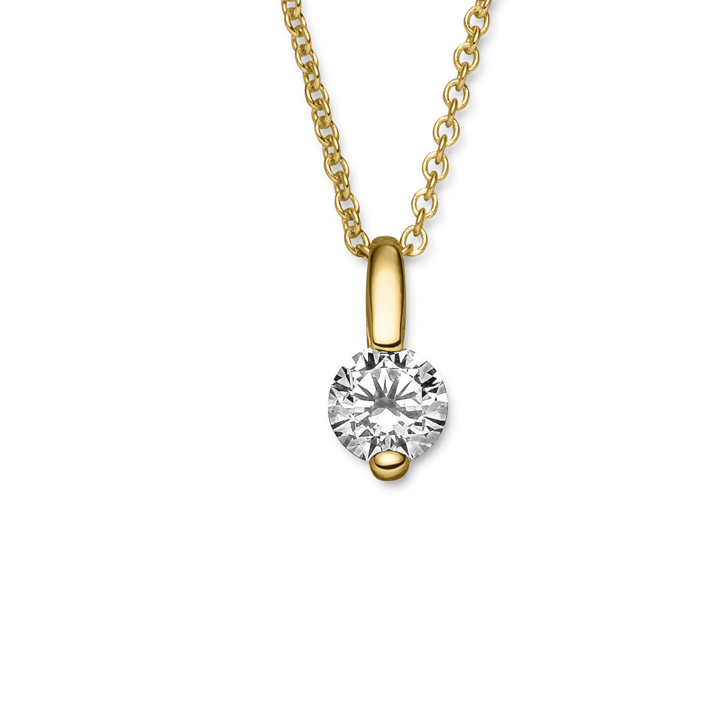 Kette Zirkonia 333er Gelbgold  Kette Zirkonia 333er Gelbgold