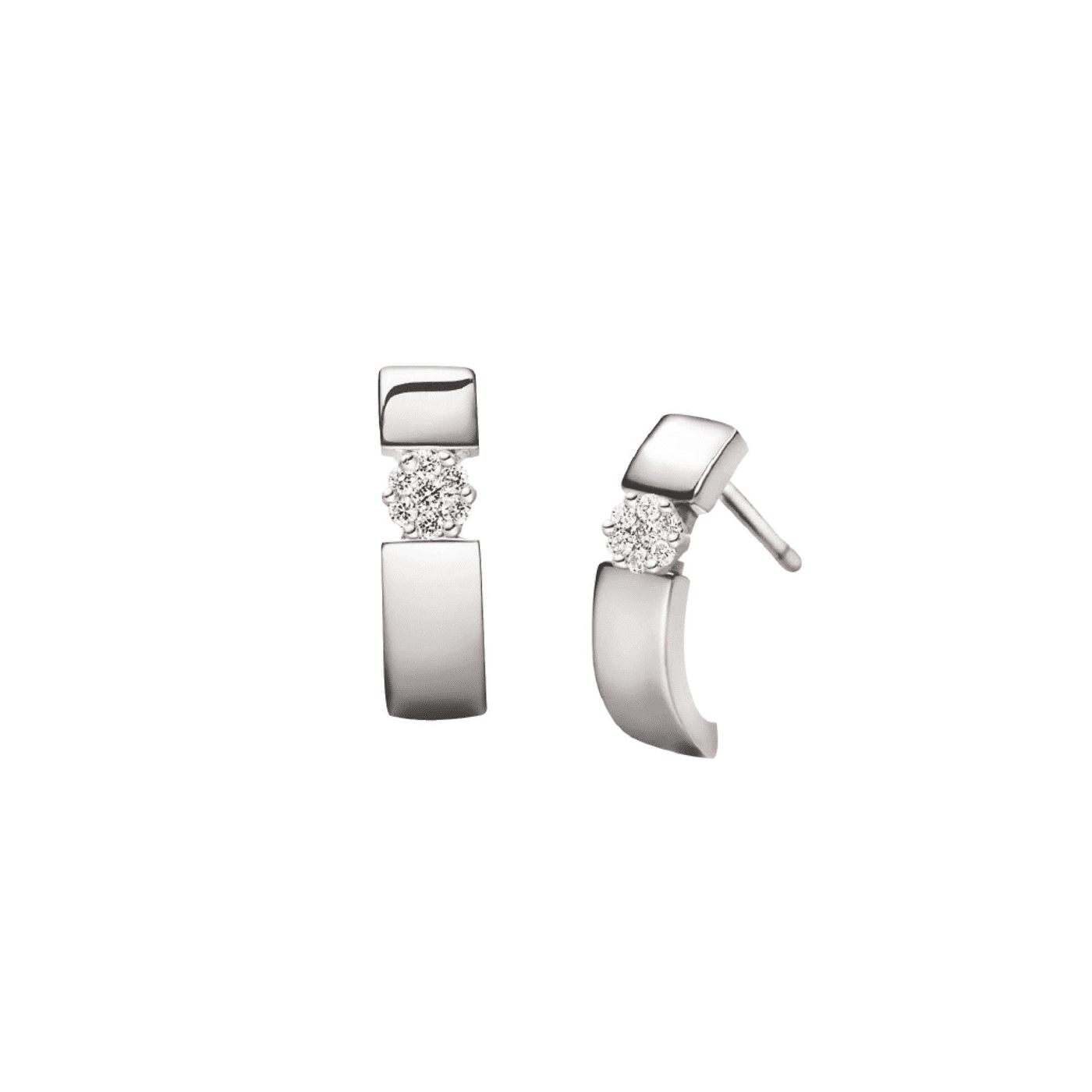 Ohrringe Diamant zus. ca. 0,10 ct. 375er Weißgold Lilia Ohrringe Diamant zus. ca. 0,10 ct. 375er Weißgold Lilia