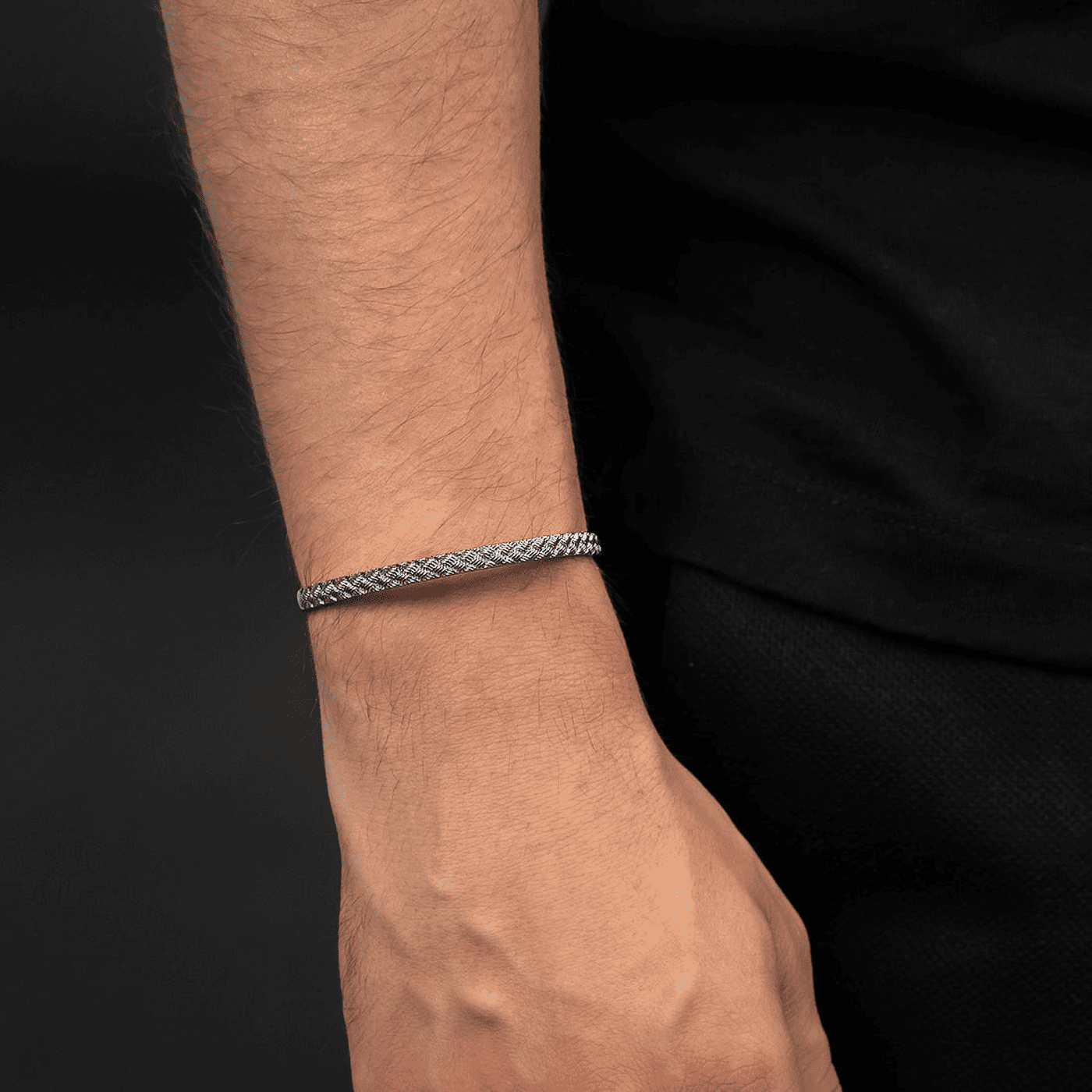 Armreif Edelstahl Bangle Weave Armreif Edelstahl Bangle Weave